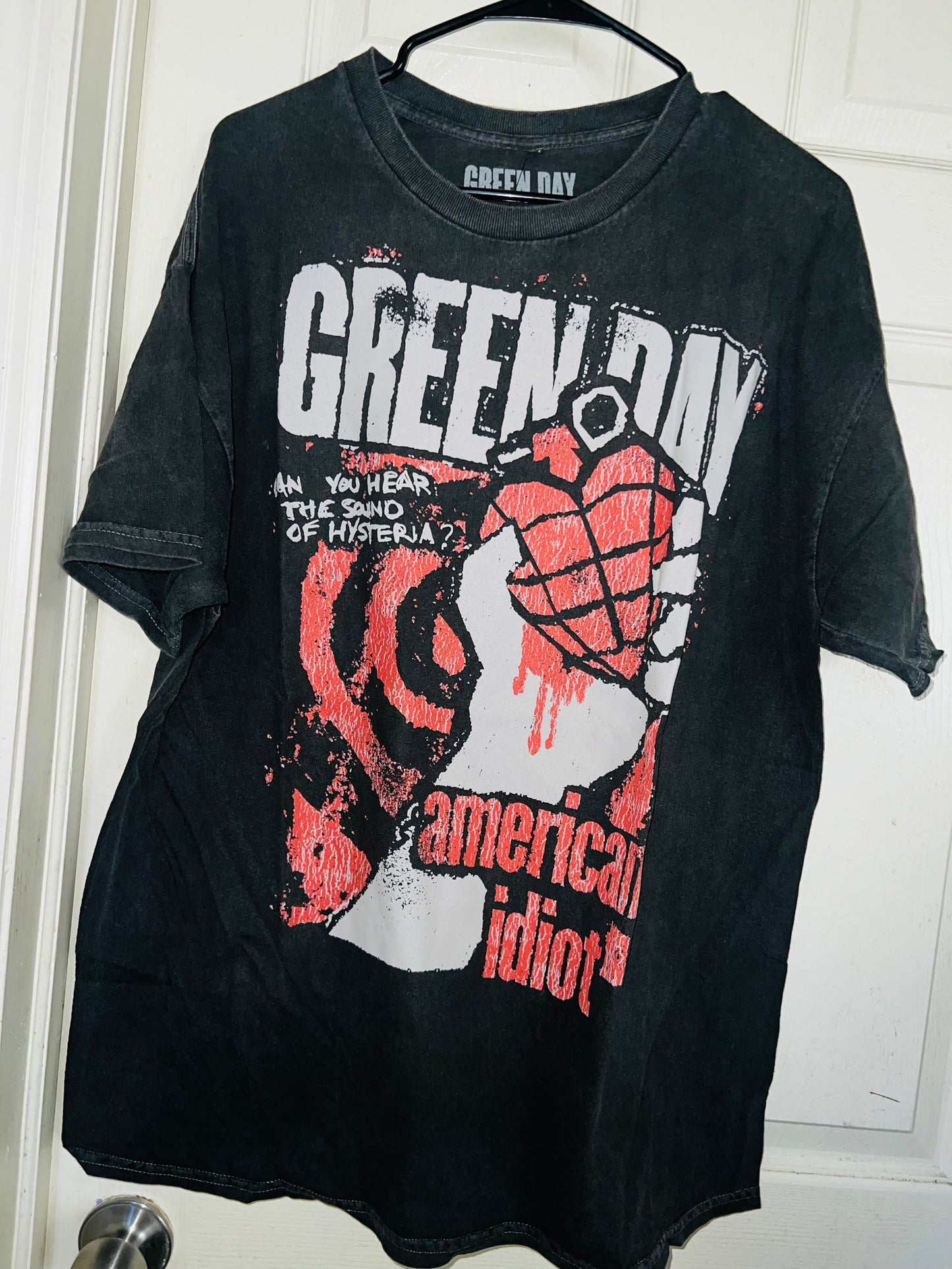 Green Day American Idiot Oversized Distressed Tee