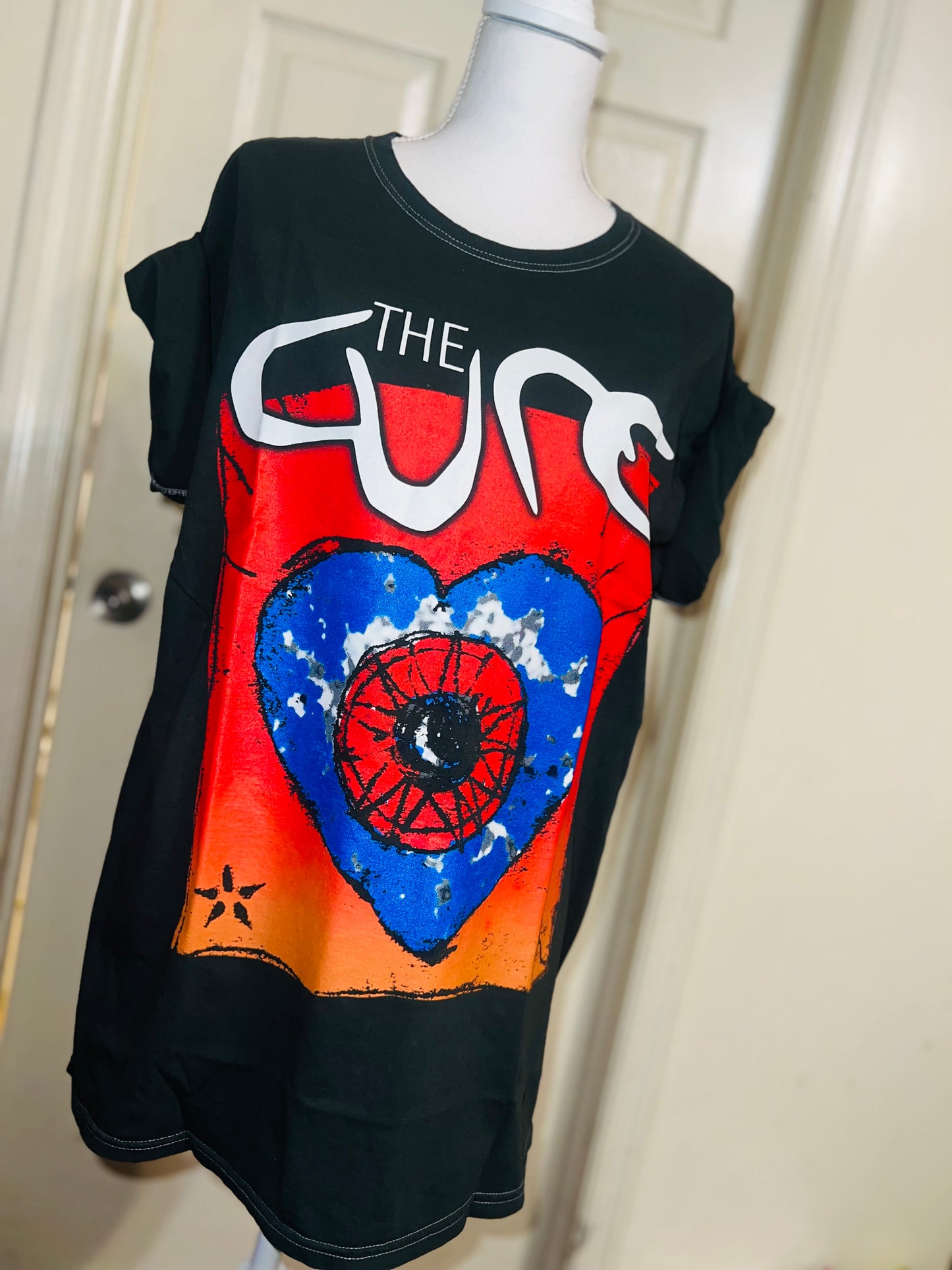 The Cure Oversized Distressed Tee