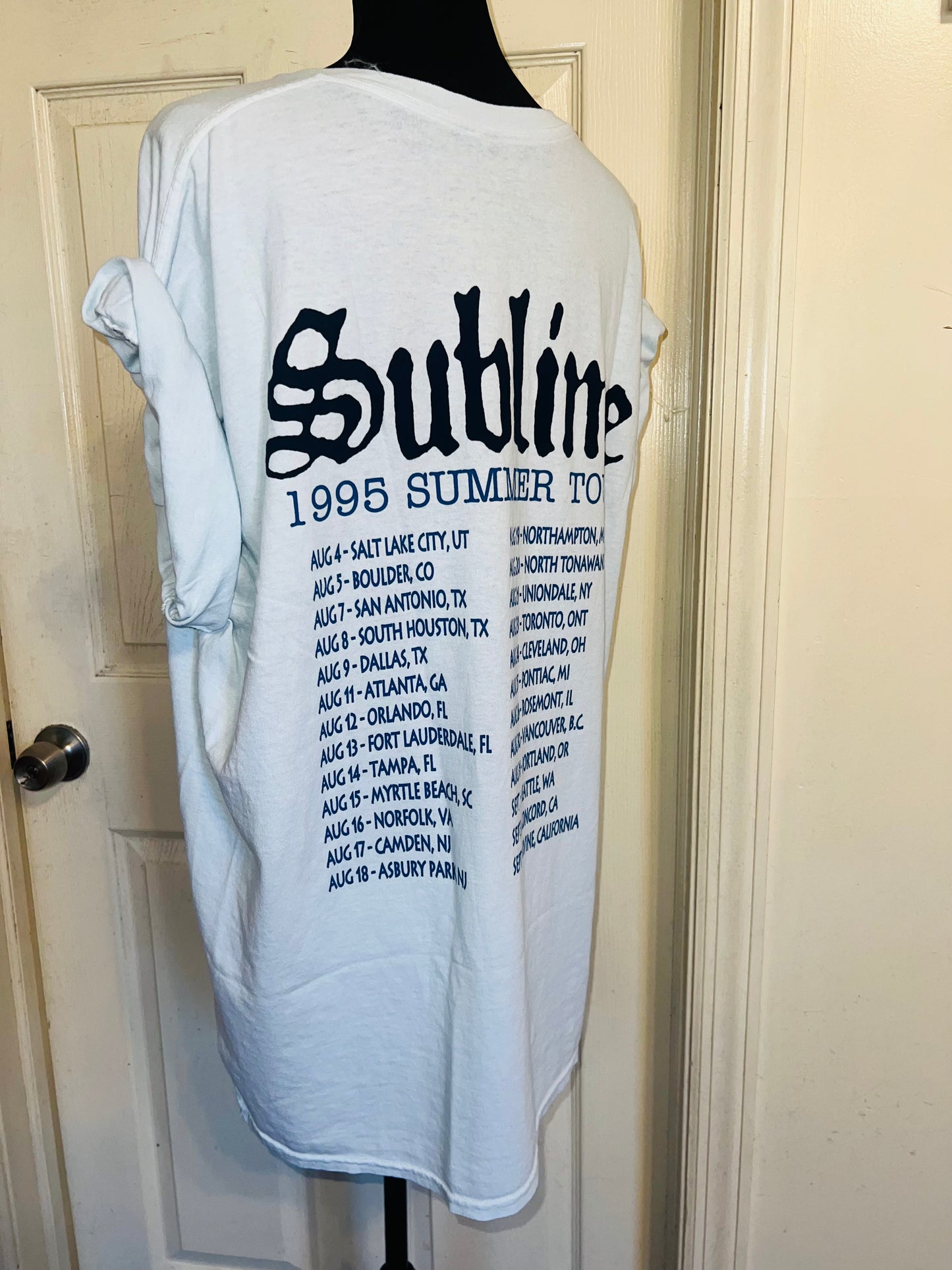 Sublime Double Sided Oversized Distressed Tee