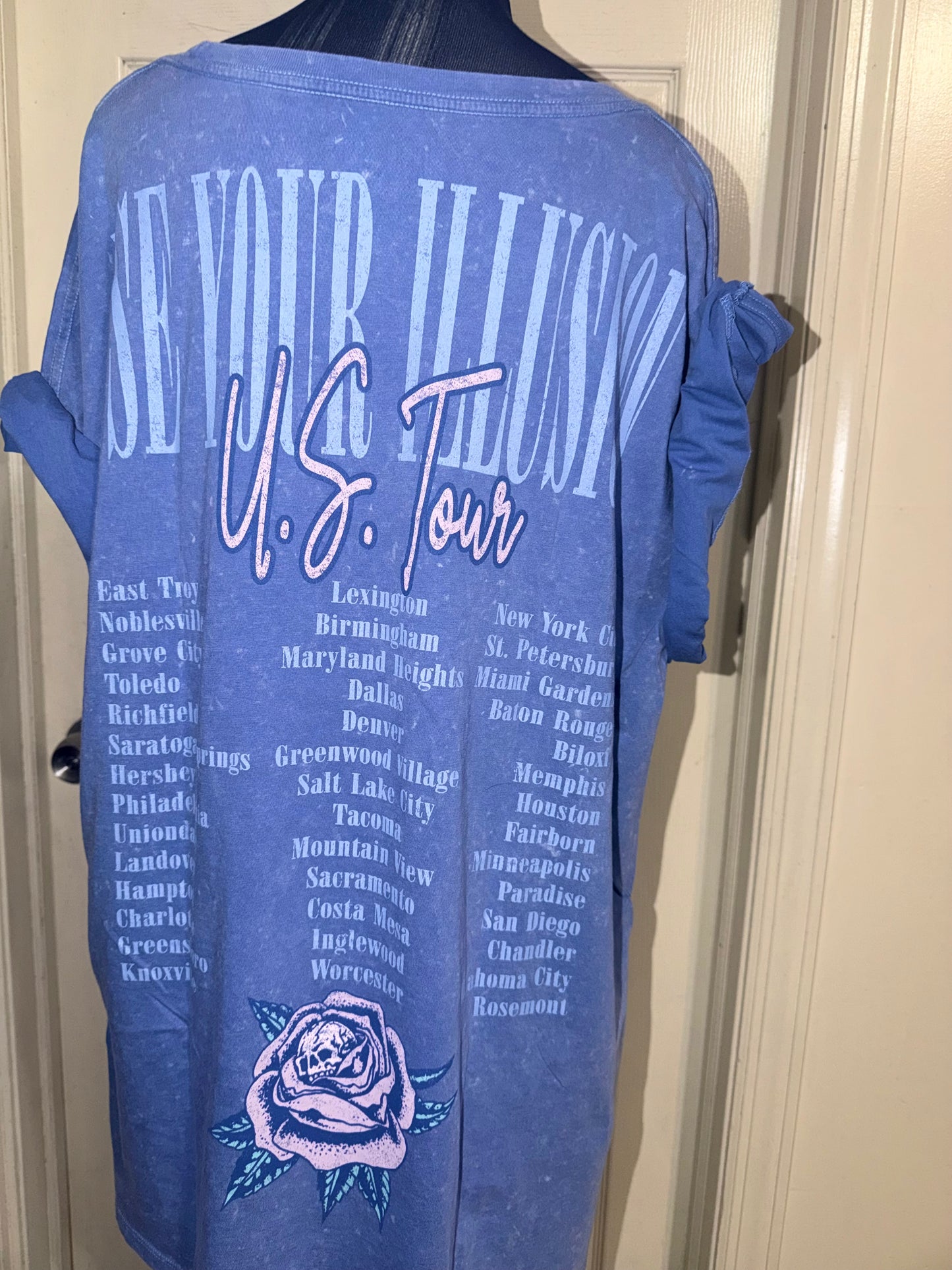 Guns N’ Roses Double Sided Oversized Distressed Tee