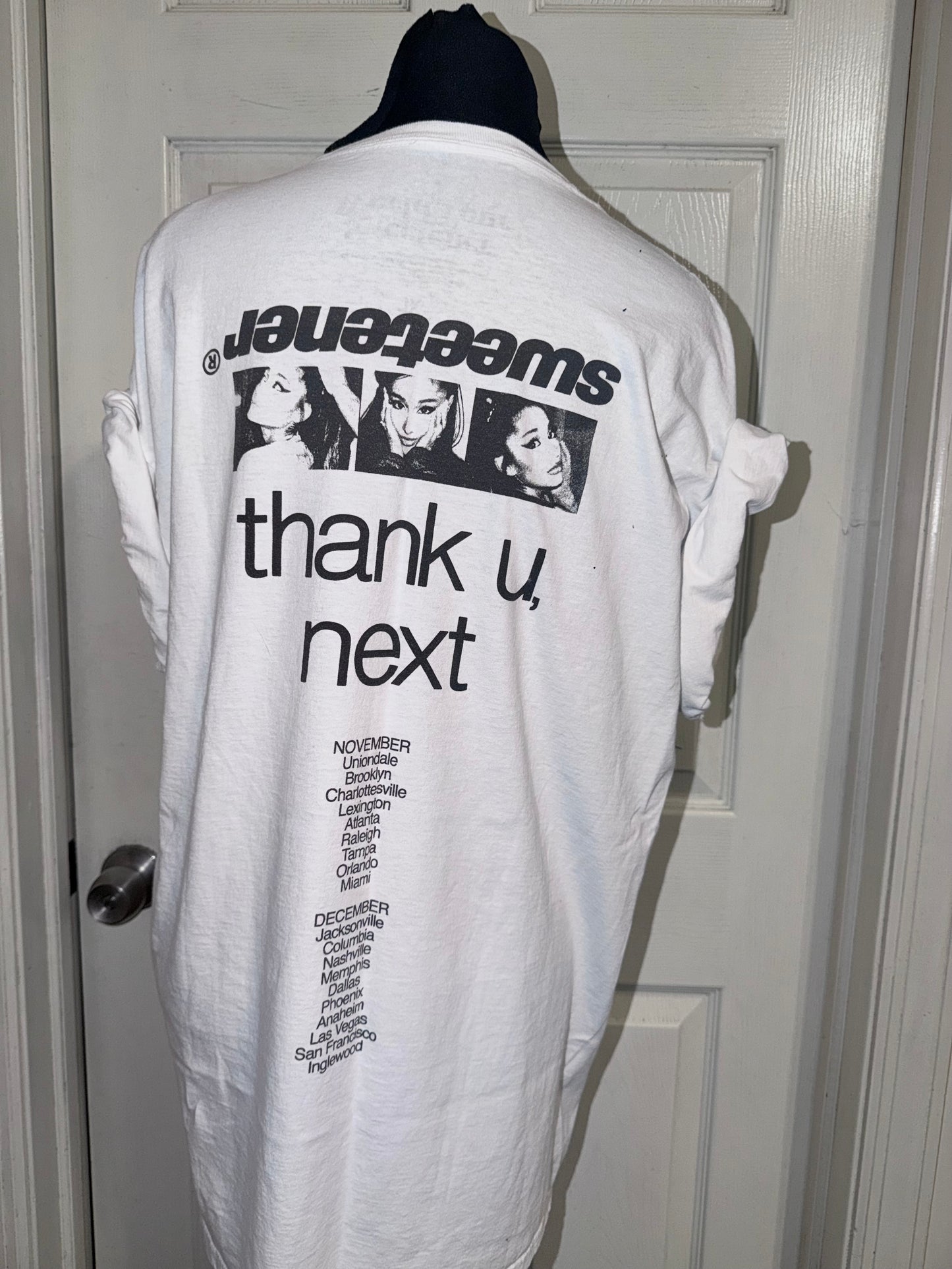 Ariana Grande Double Sided Oversized Distressed Tee