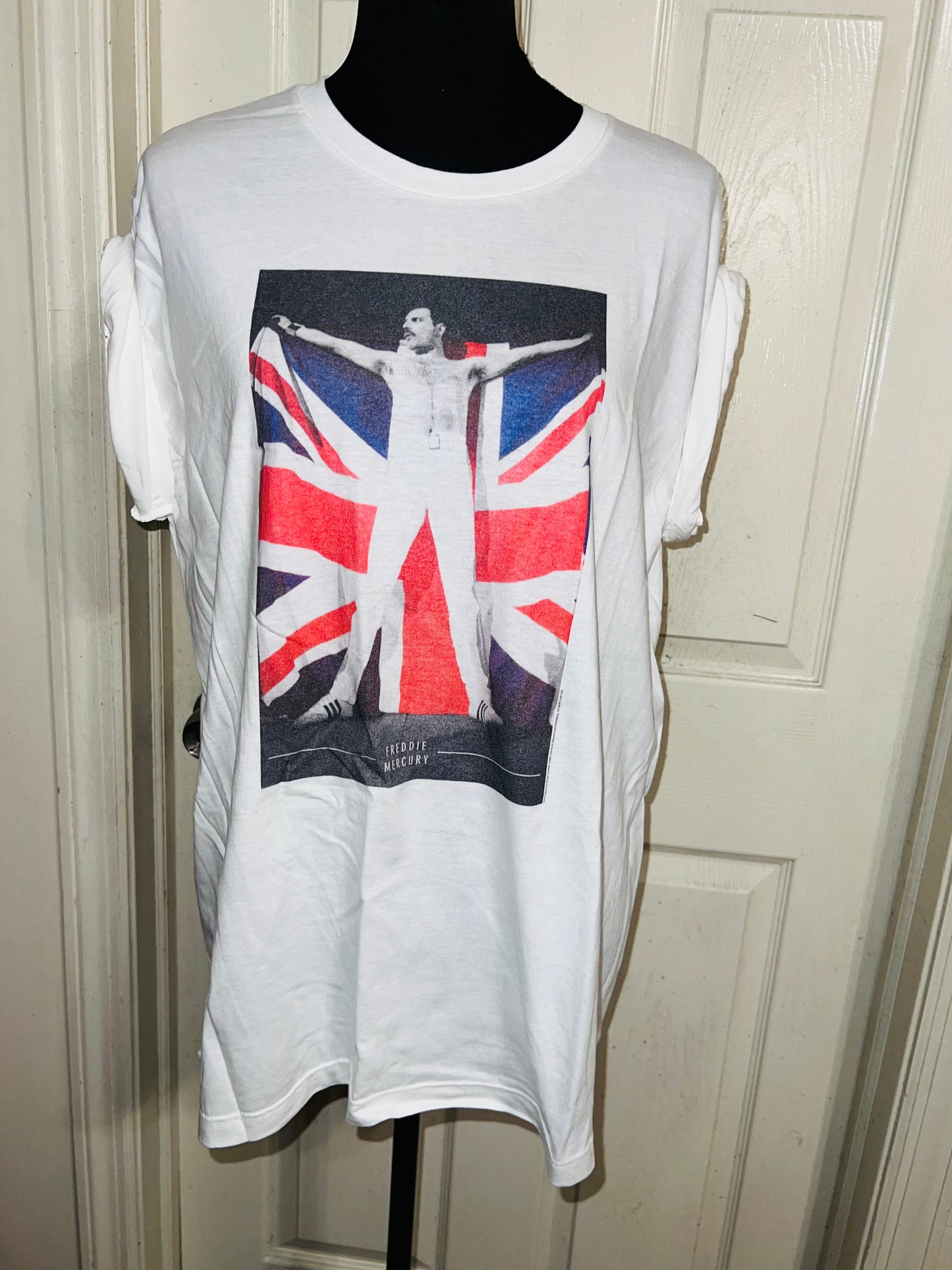 Freddie Mercury Oversized Distressed Vintage Tee