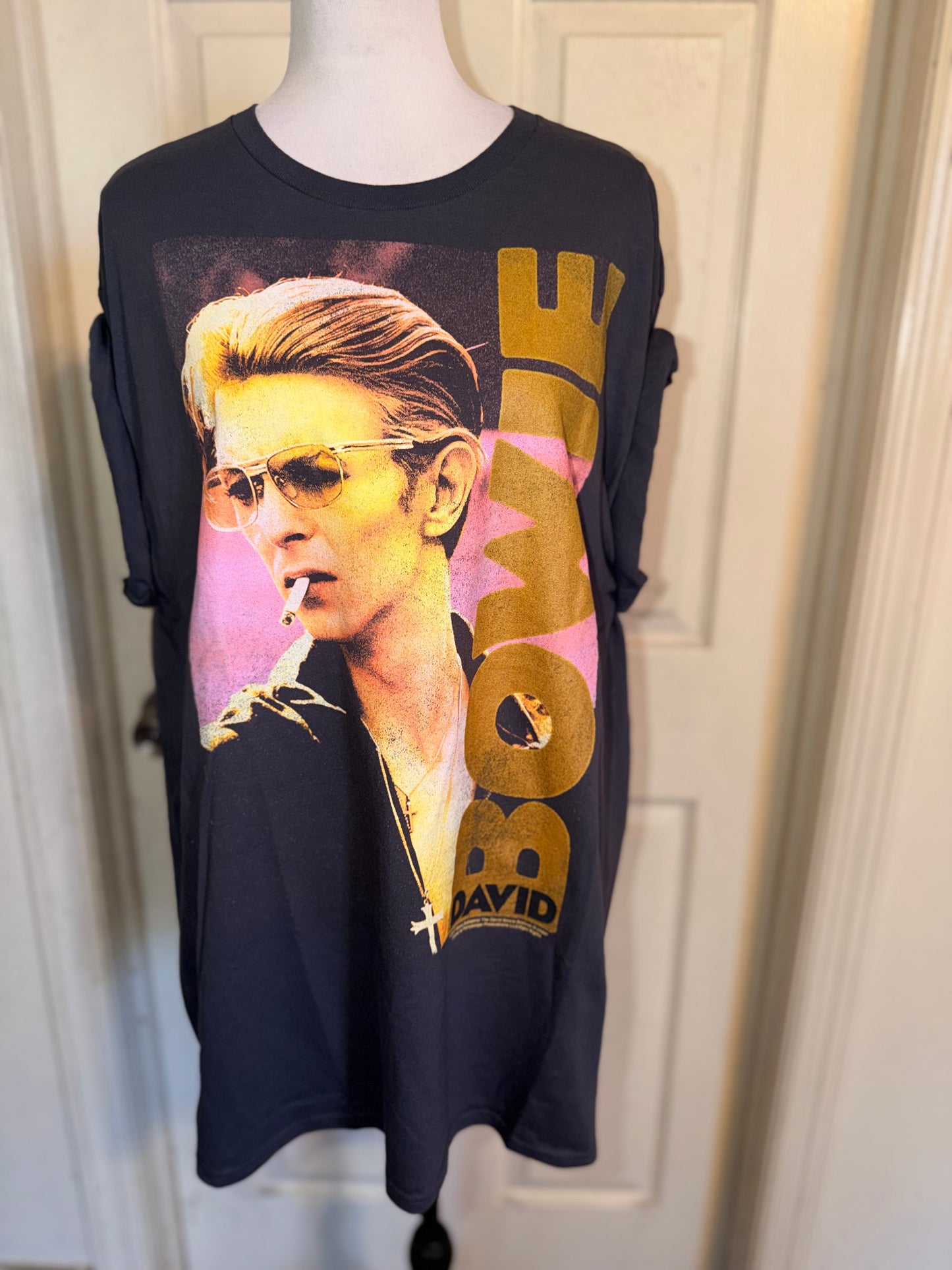David Bowie Oversized Distressed Tee