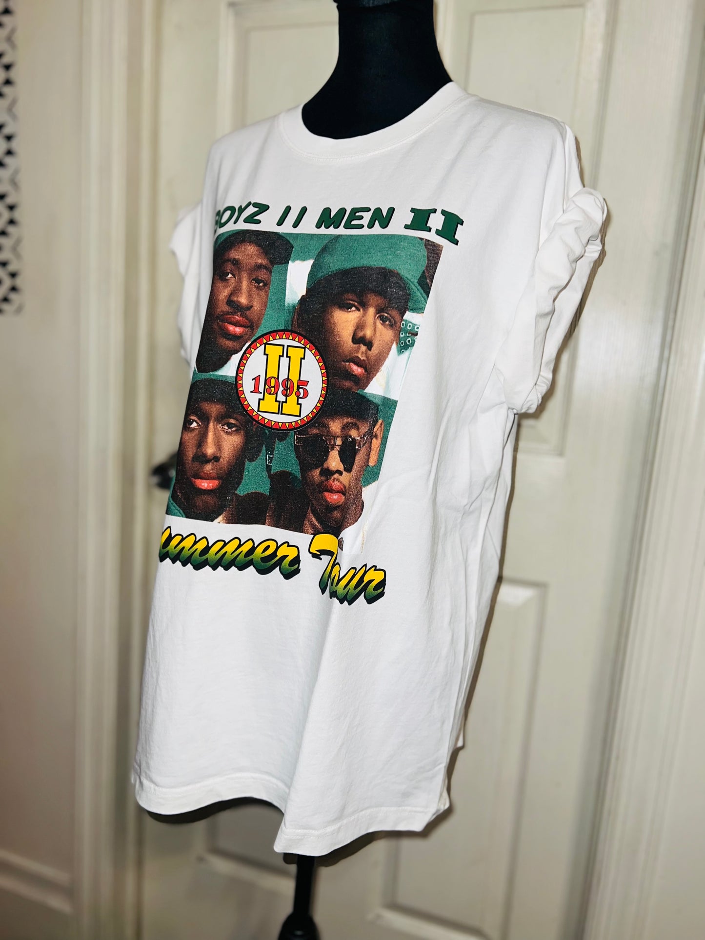 Boyz II Men Double Sided Oversized Distressed Tee