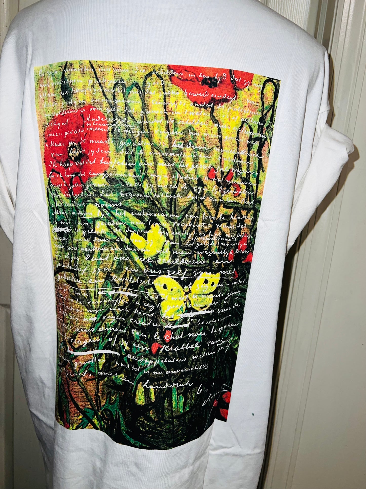 Vincent Van Gogh Double Sided Distressed Tee