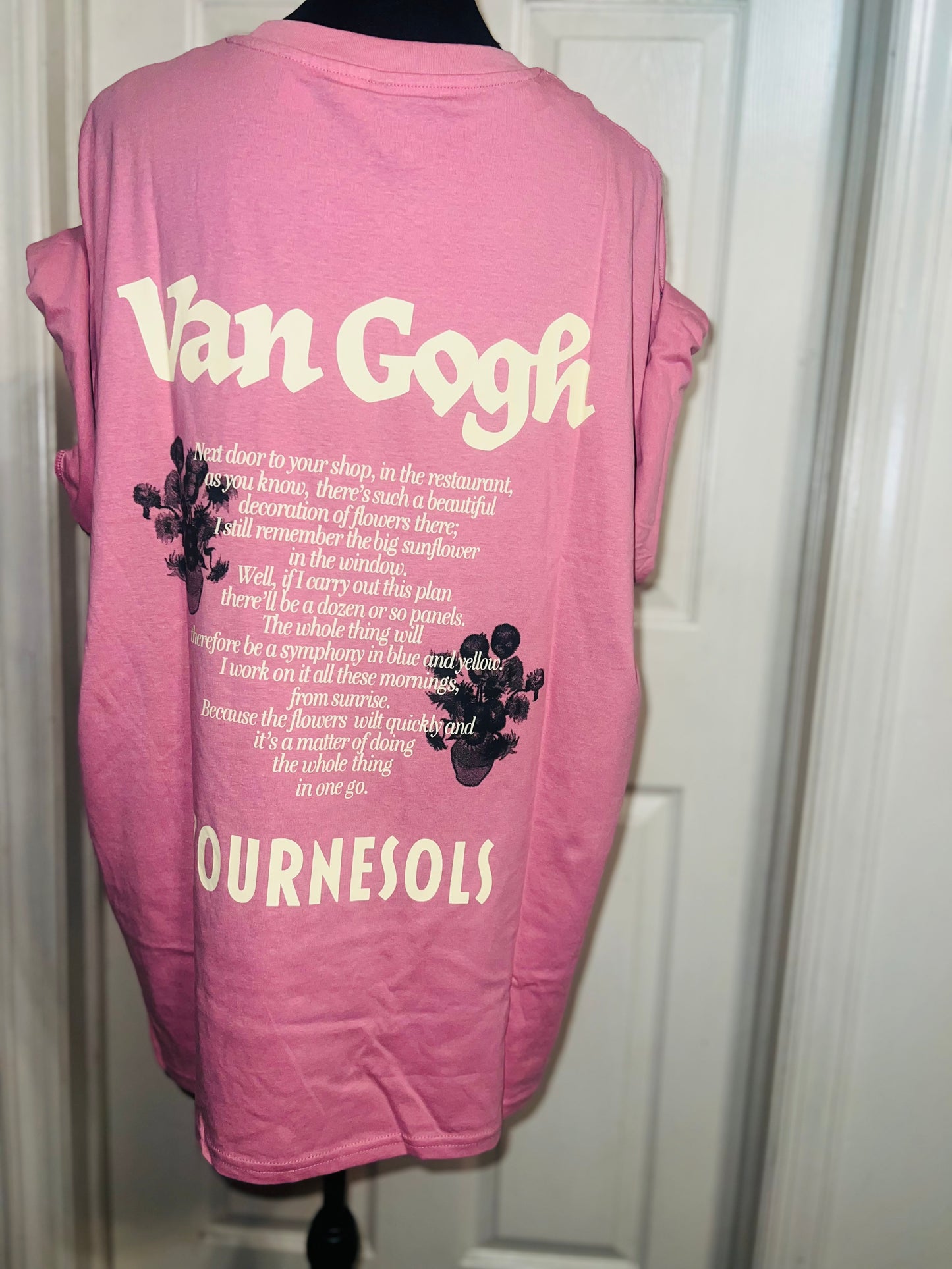 Vincent Van Gogh Double Sided Oversized Distressed Tee