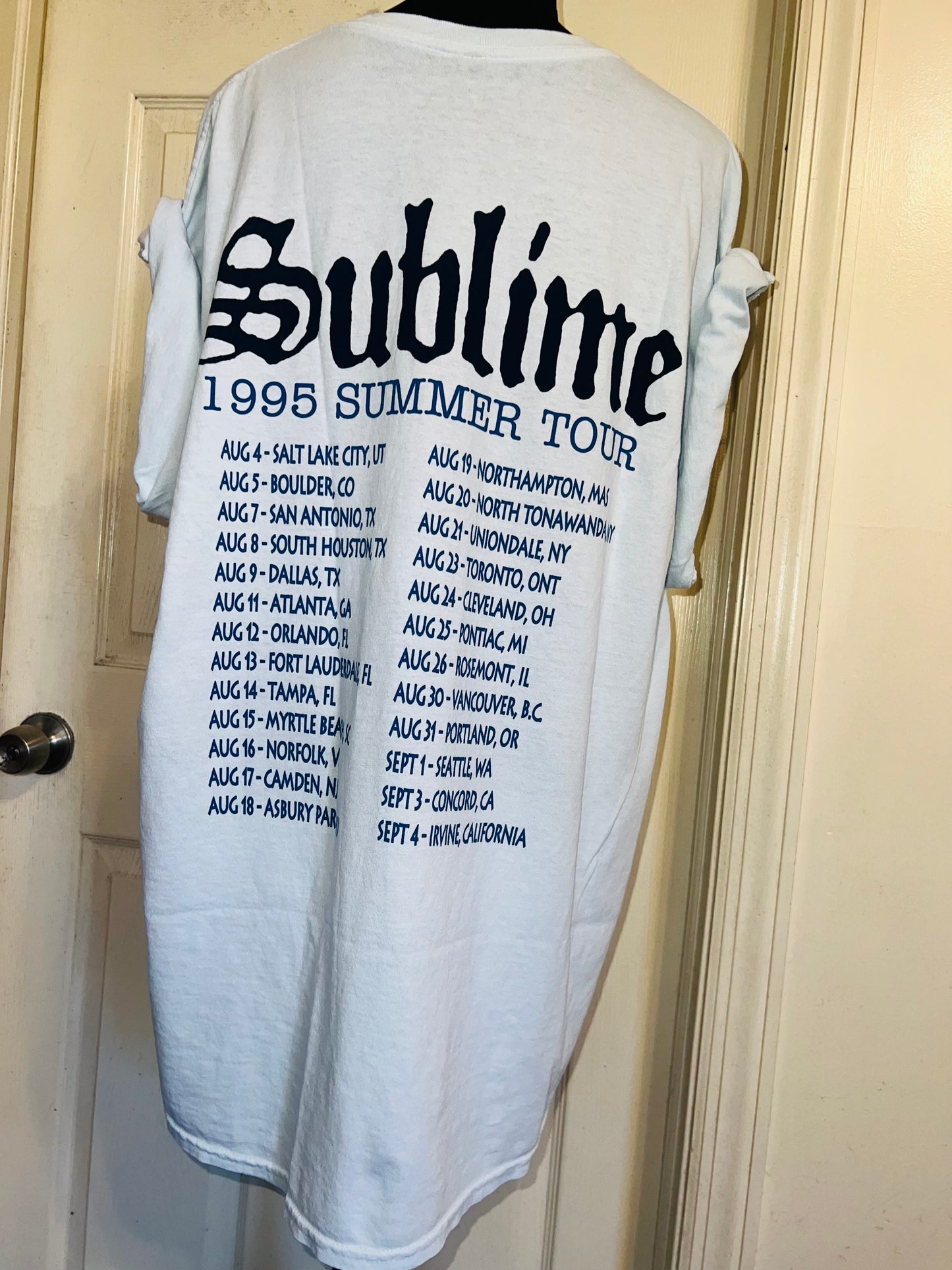 Sublime Double Sided Oversized Distressed Tee