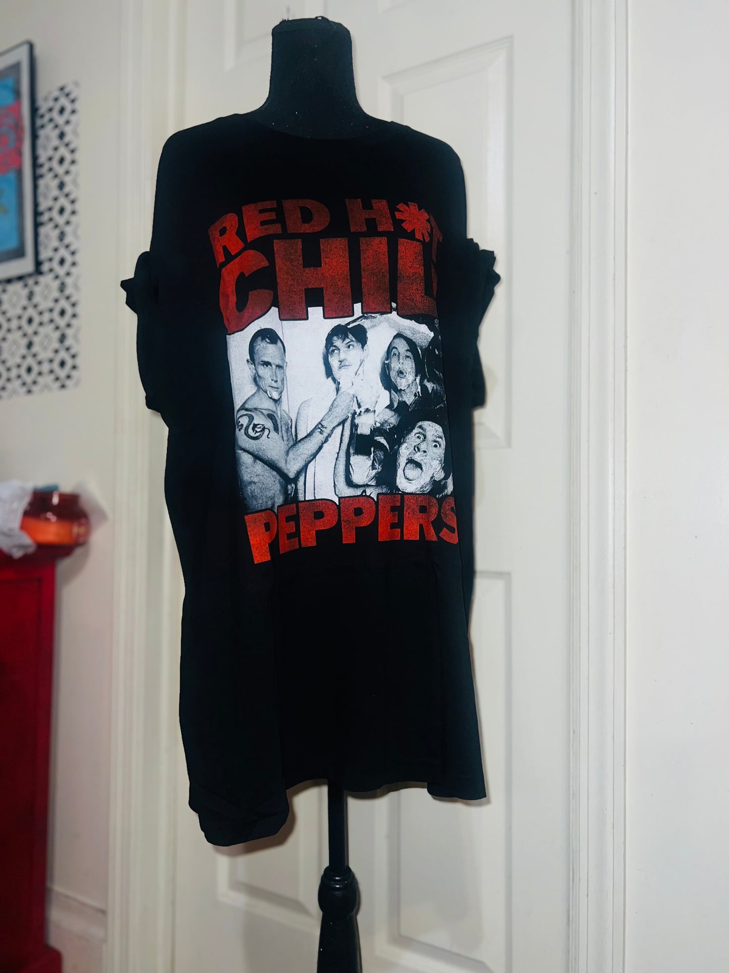 Red Hot Chili Peppers Oversized Distressed Tee