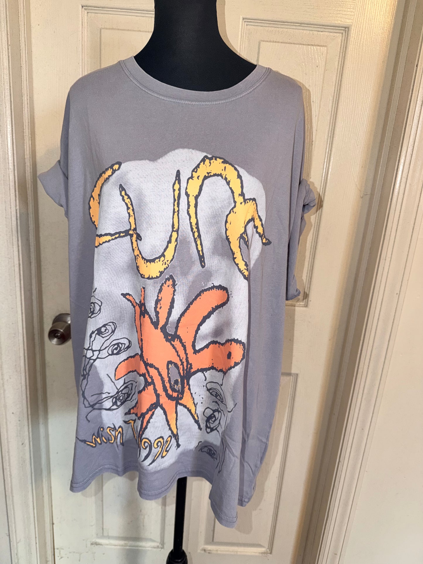The Cure Oversized Distressed Tee