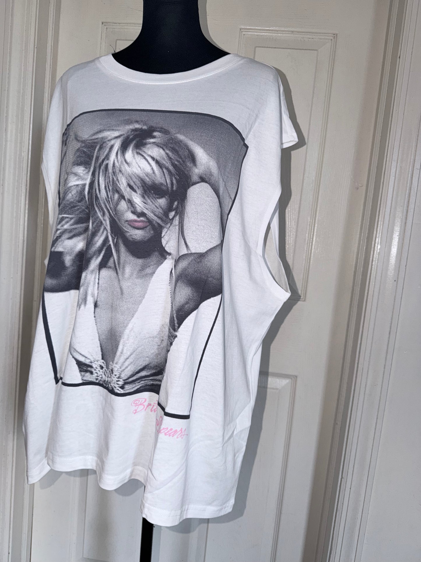 Britney Spears Oversized Distressed Tank
