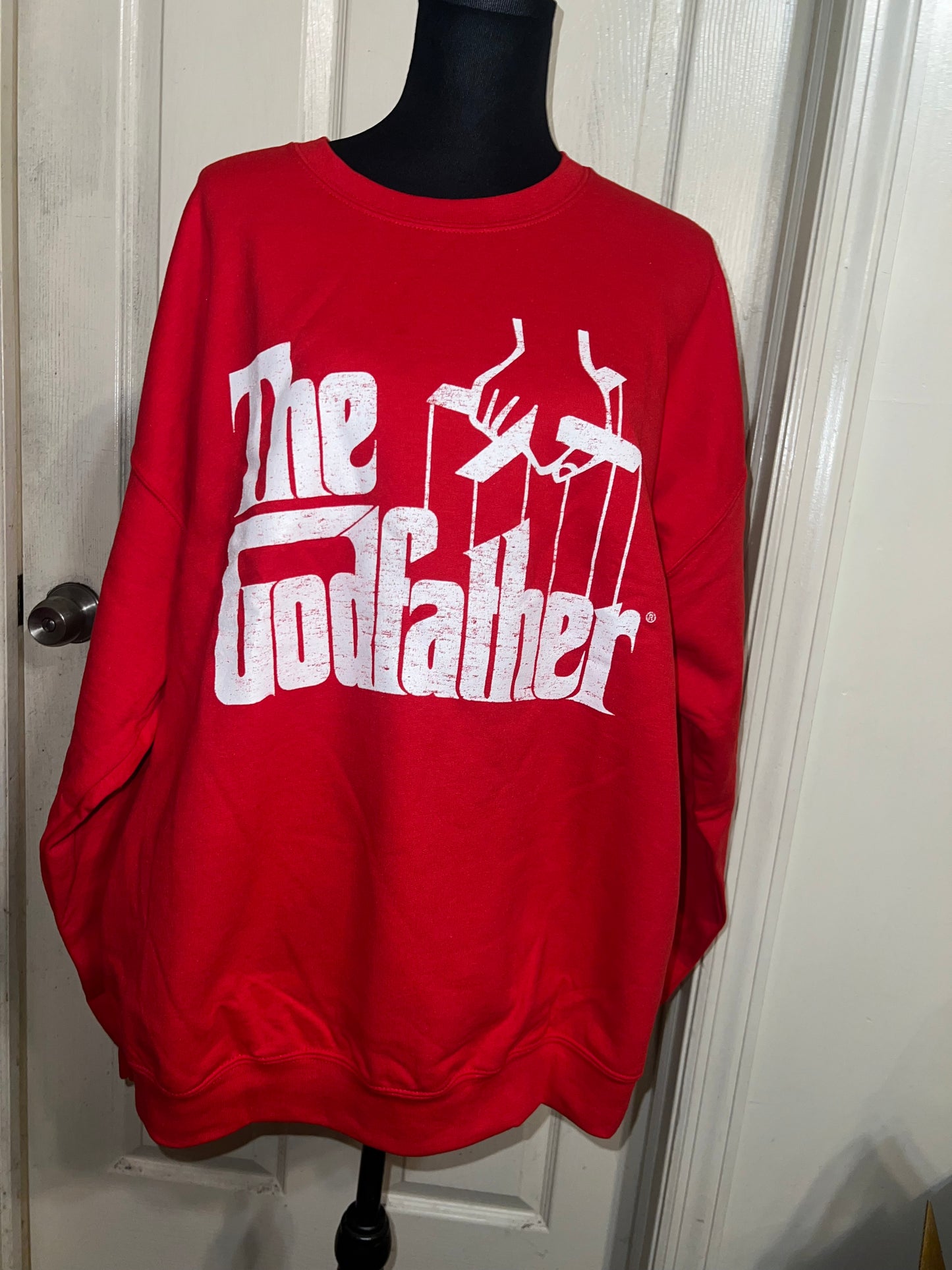 The Godfather Oversized Distressed Sweatshirt