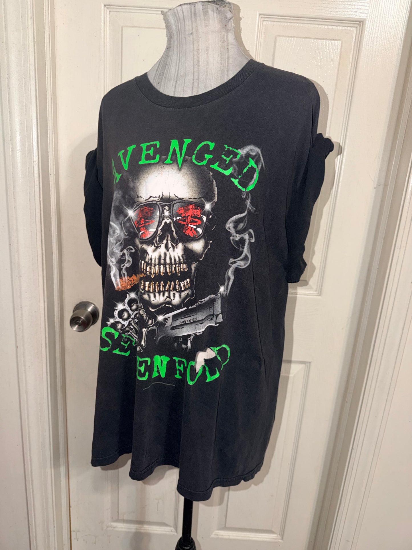 Avenged Sevenfold Vintage Oversized Distressed Tee