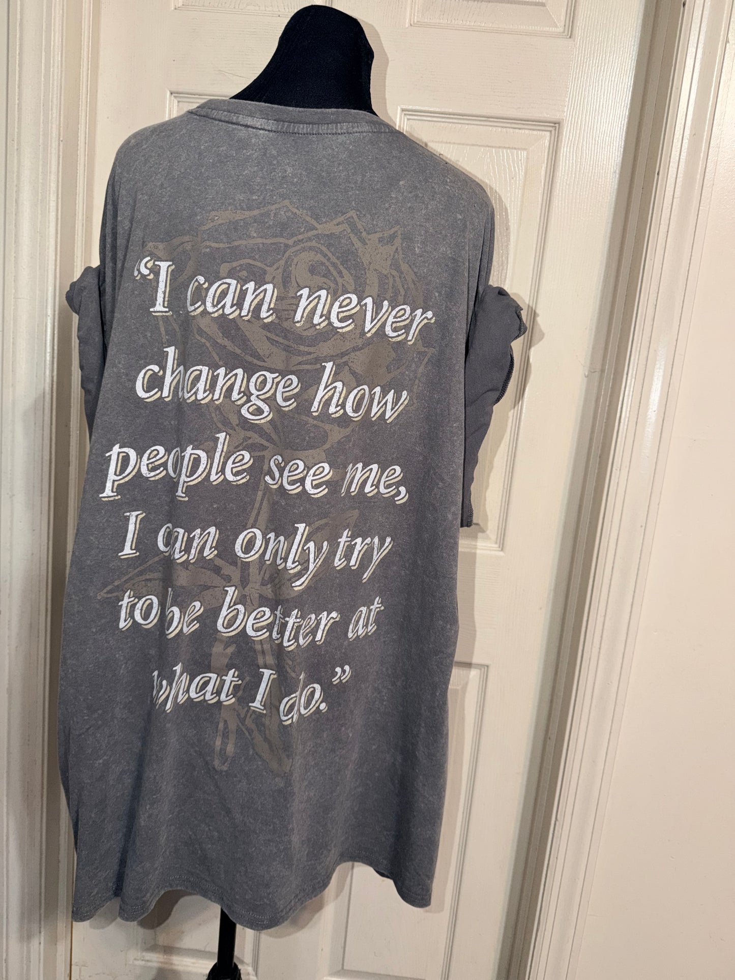 Tupac Double Sided Oversized Distressed Tee