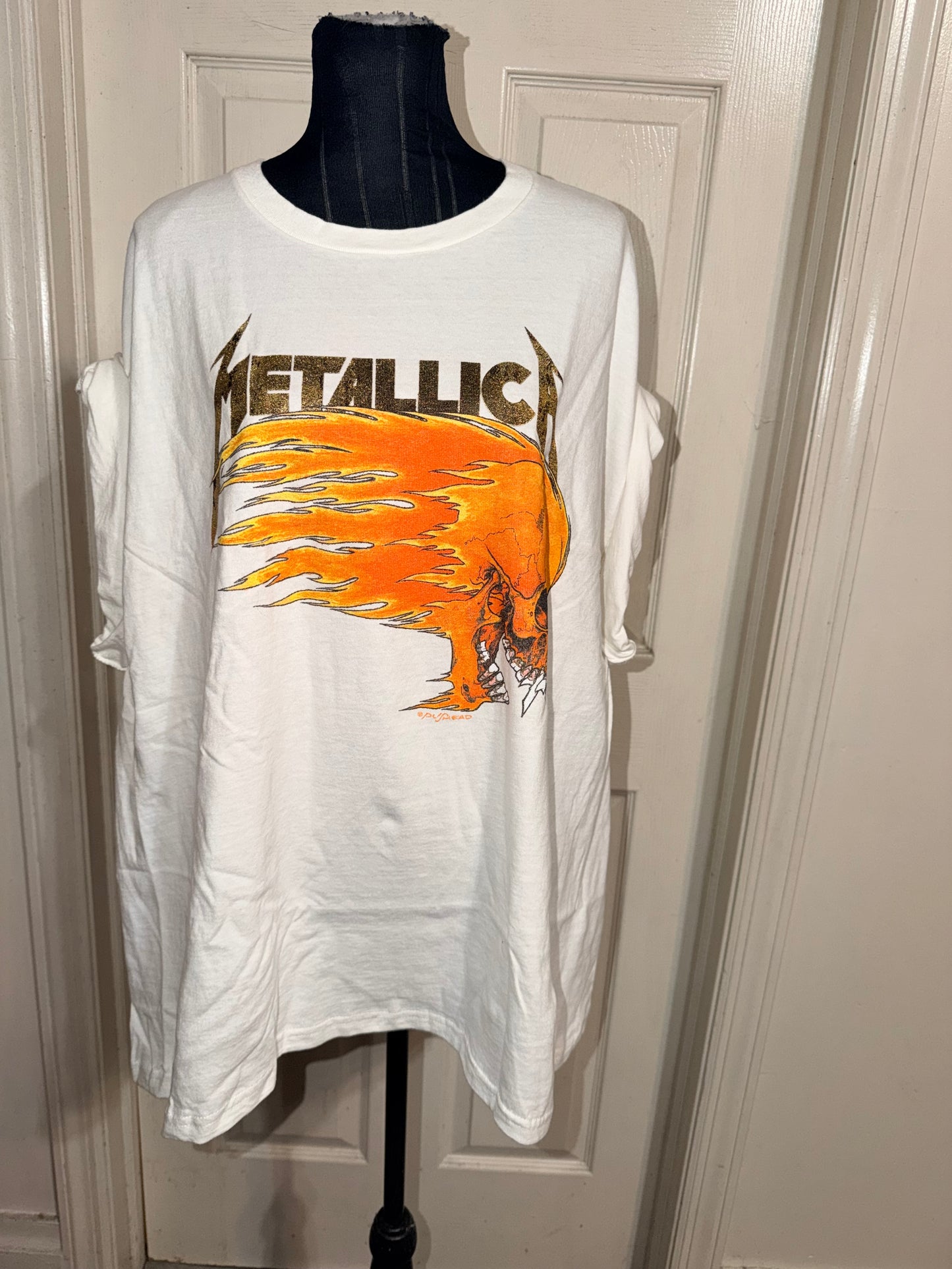 Metallica Double Sided Oversized Distressed Tee