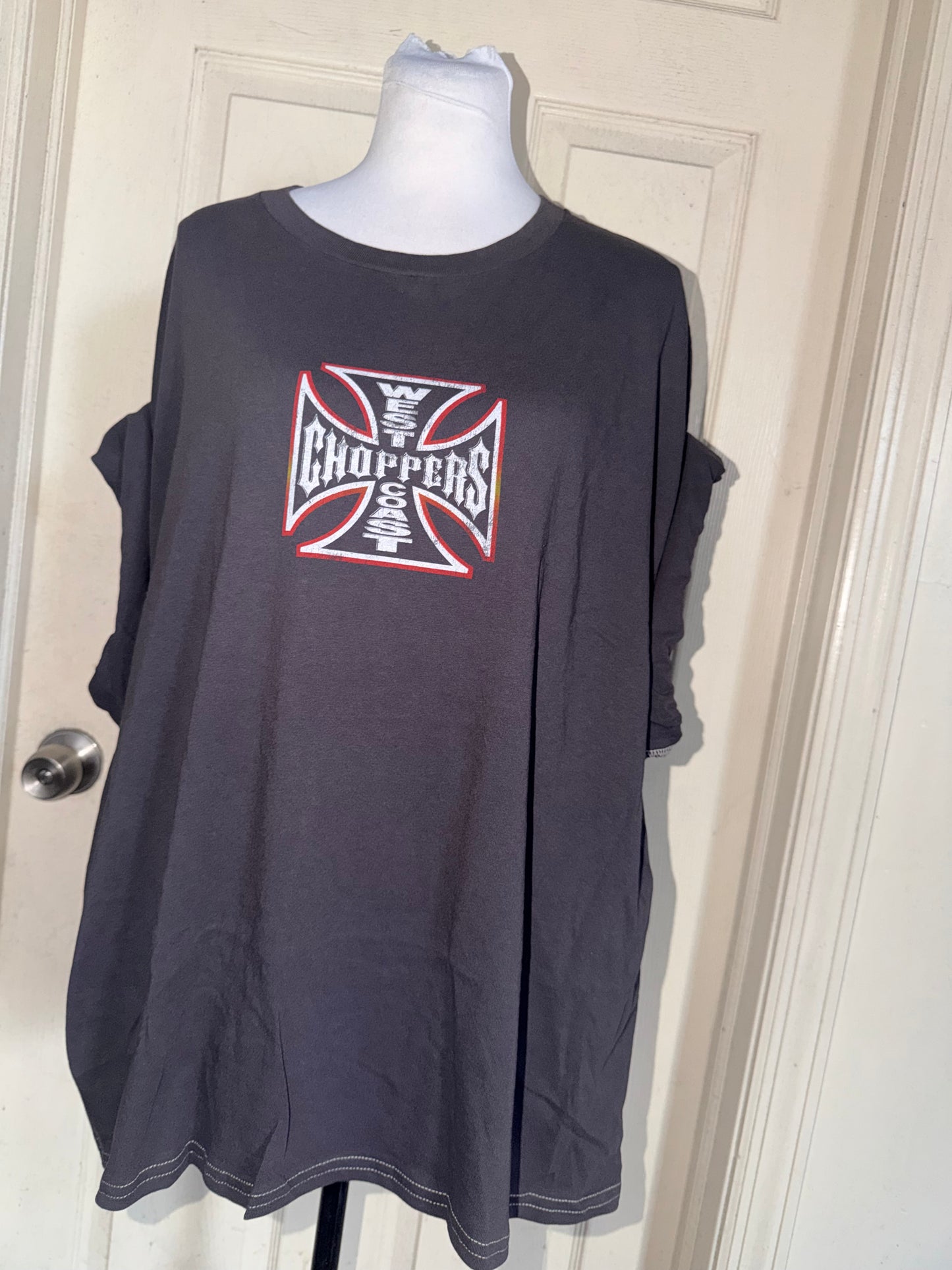 West Coast Choppers Double Sided Oversized Distressed Tre