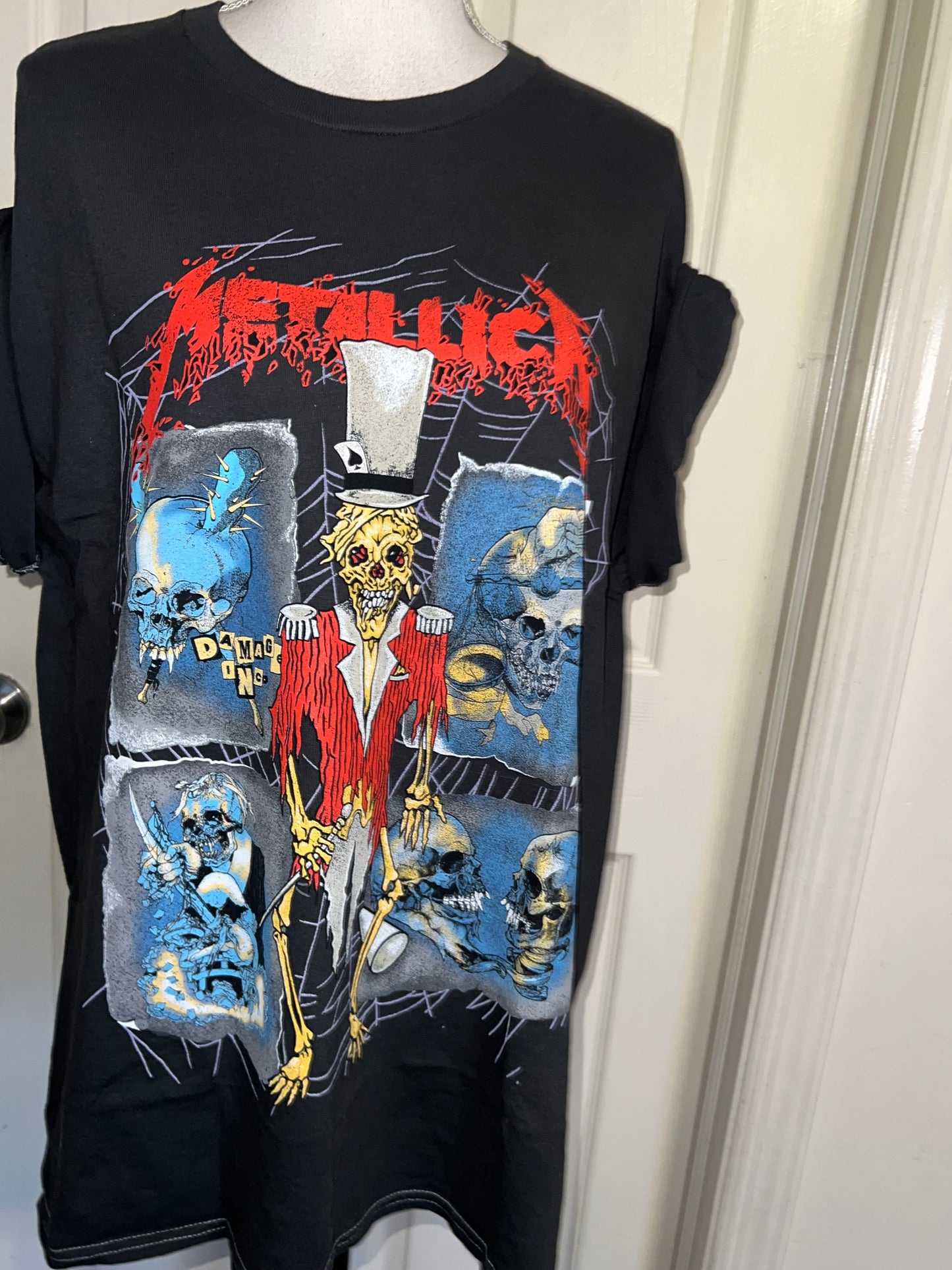 Metallica Double Sided Oversized Distressed Tee