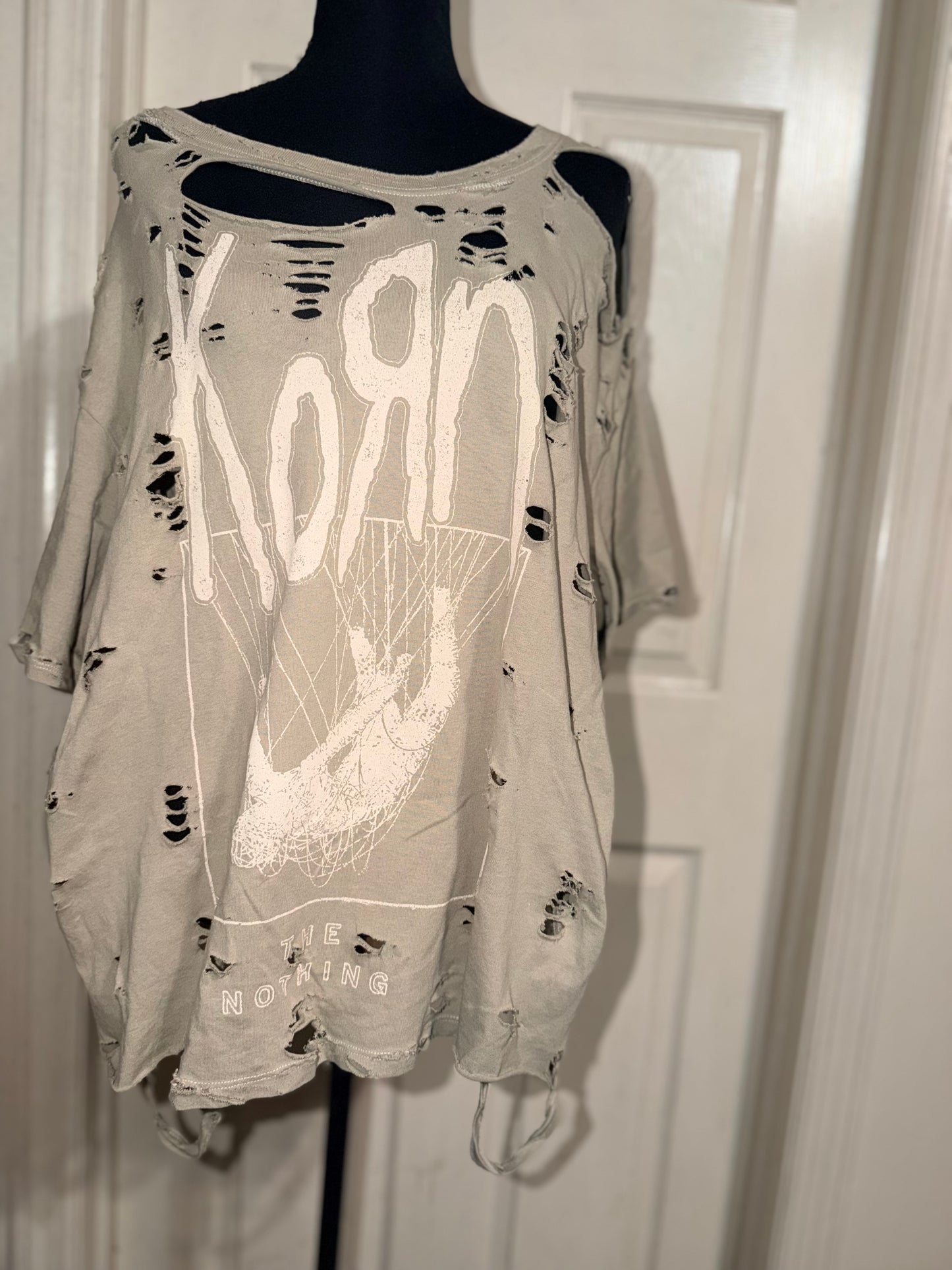 Korn Oversized Distressed Tee