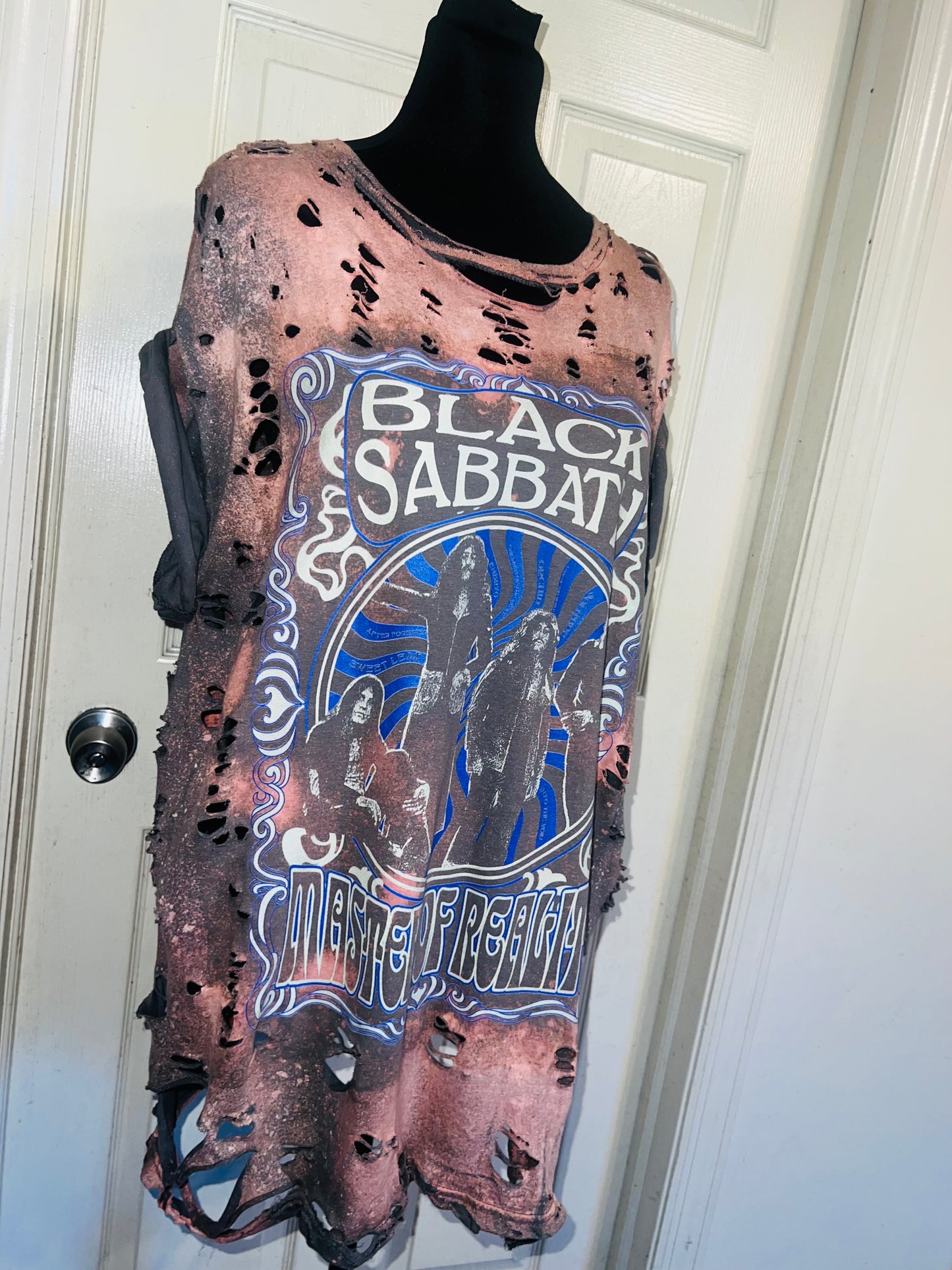 Black Sabbath Oversized Distressed Tee