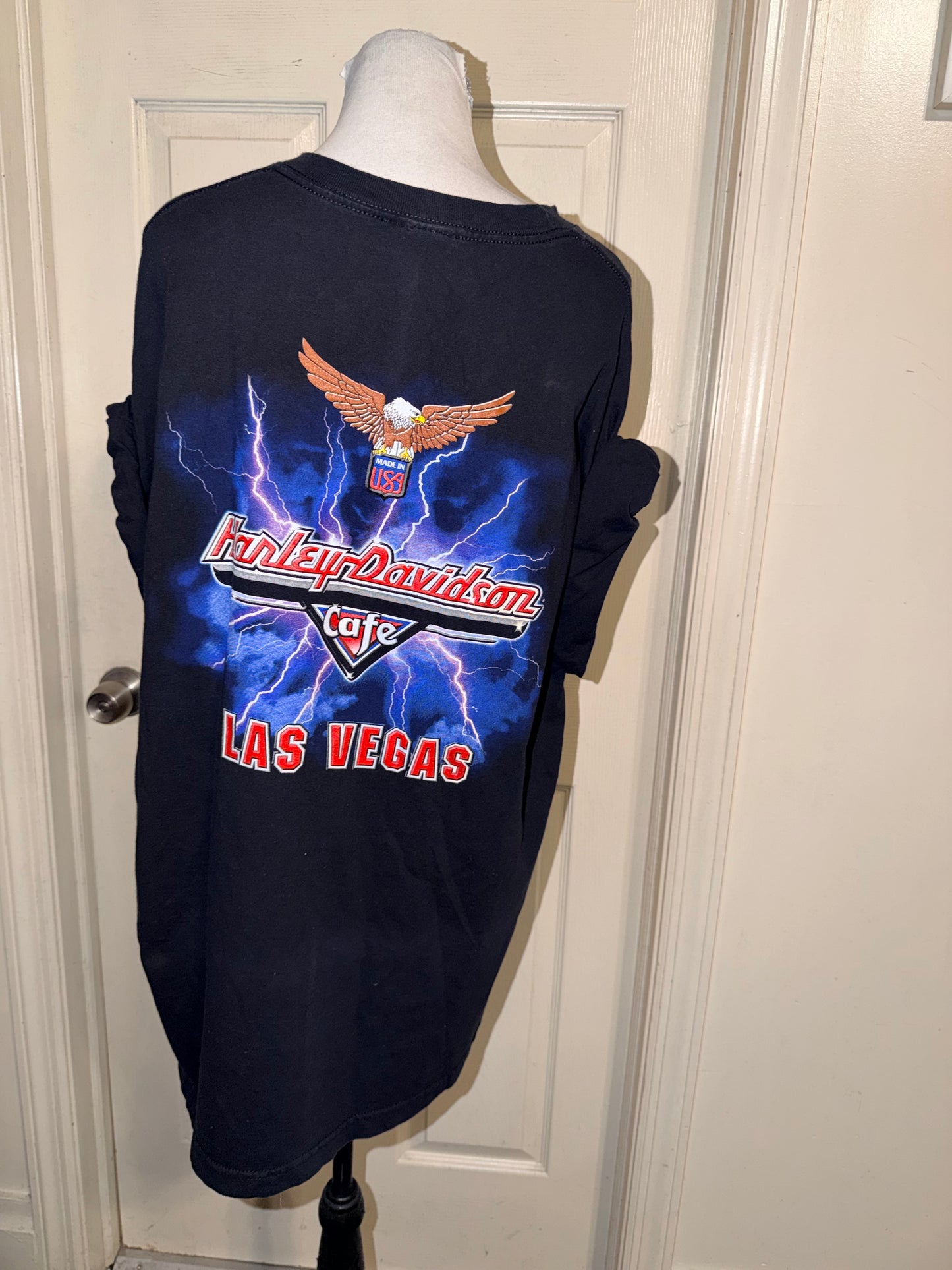 Harley Davidson Vintage Double Sided Oversized Tee