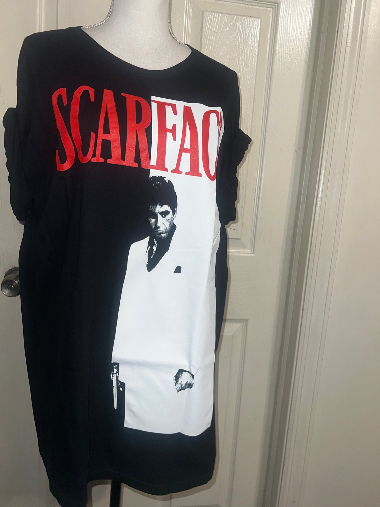 Scarface Oversized Distressed Tee