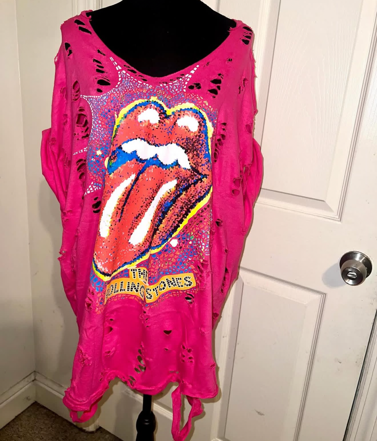 The Rolling Stones Oversized Distressed Tee