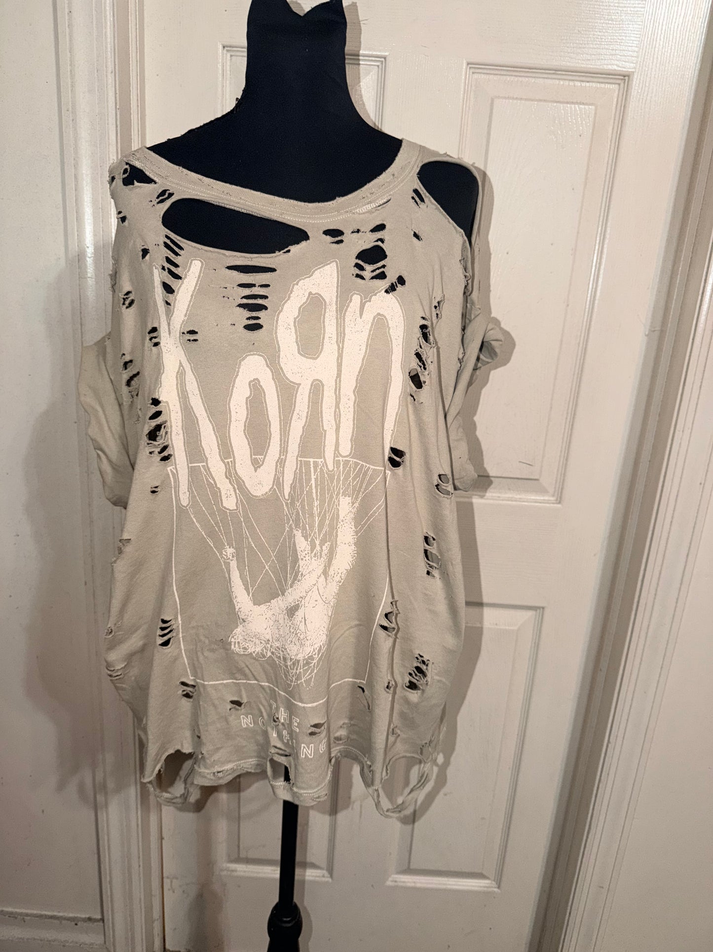 Korn Oversized Distressed Tee
