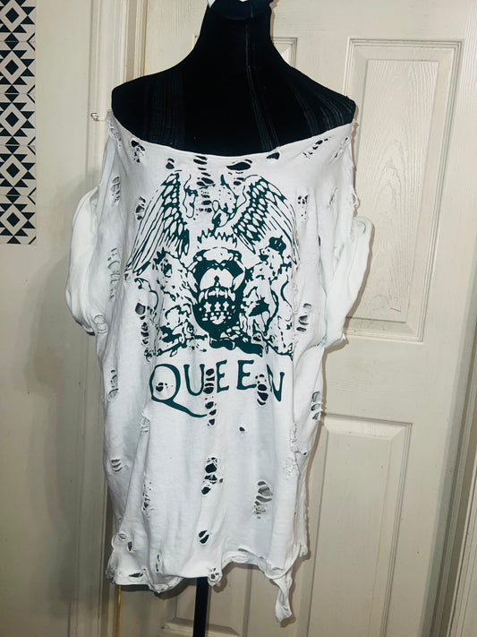 Queen Oversized Distressed Tee
