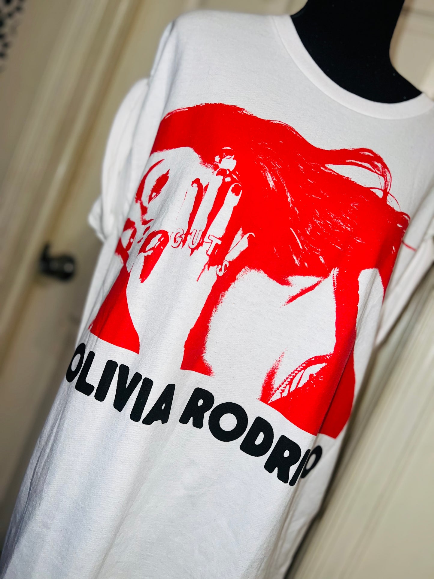 Olivia Rodrigo Oversized Distressed Tee