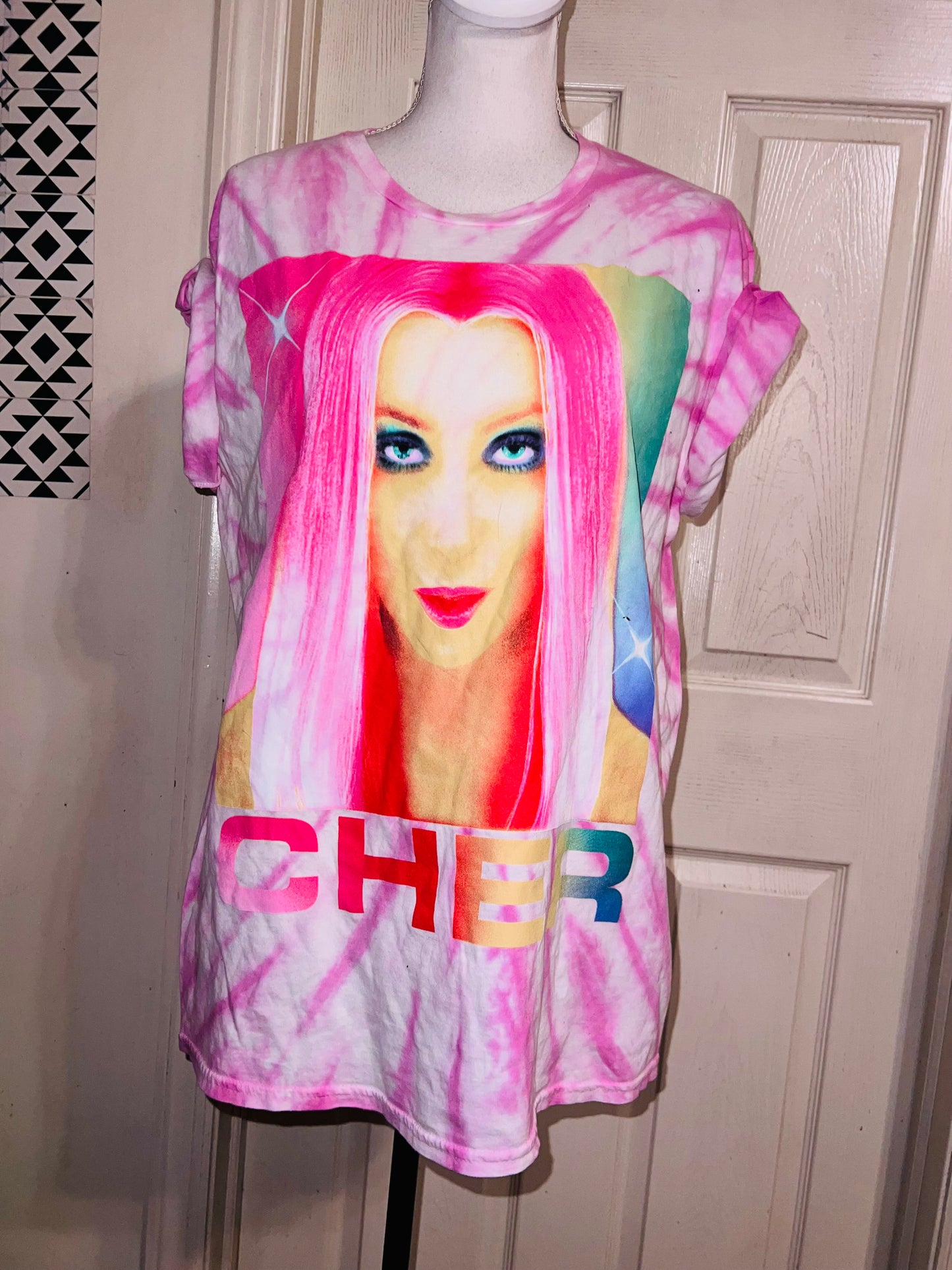 Cher Oversized Distressed tee