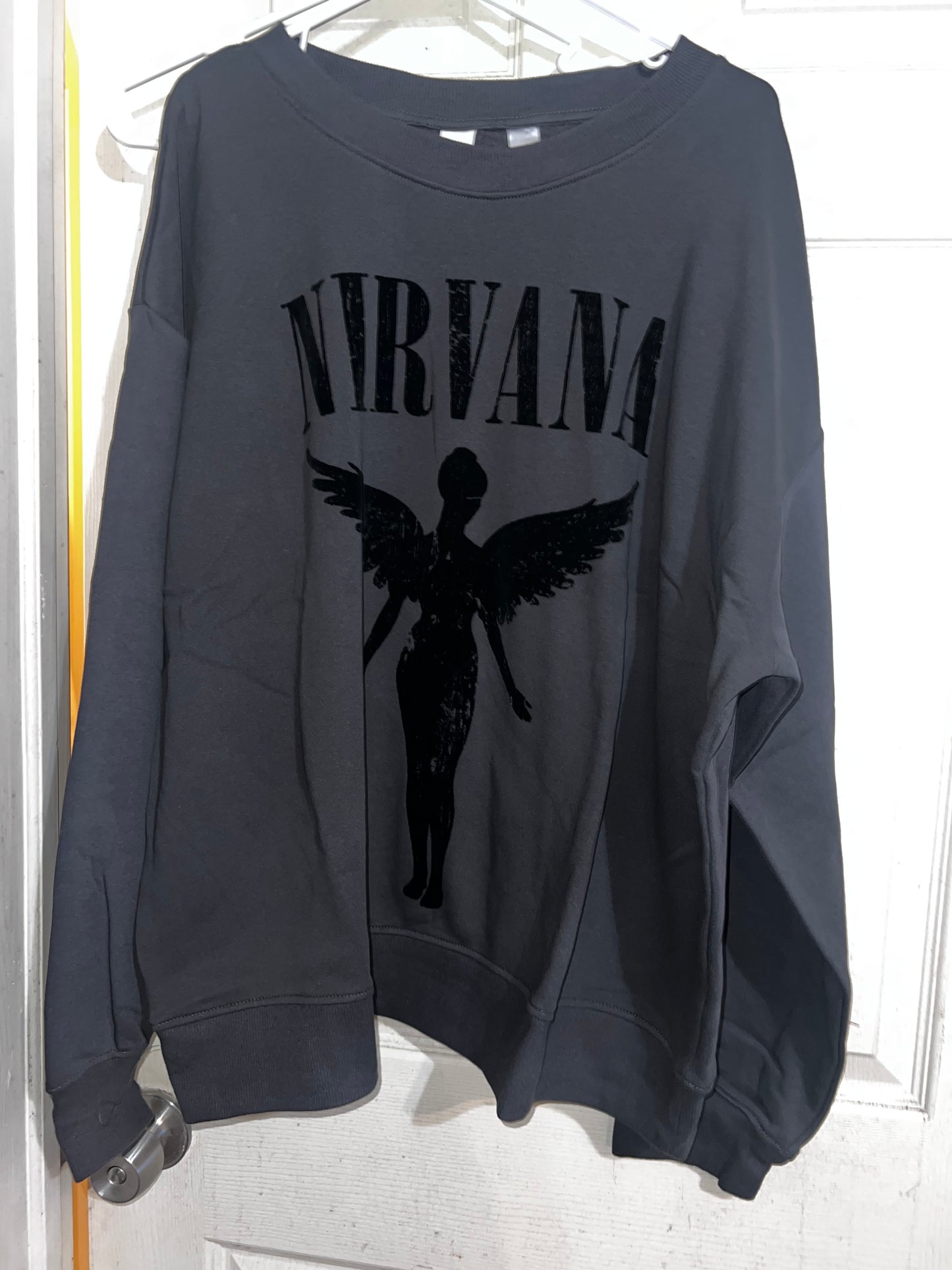 Nirvana Oversized Distressed Sweatshirt