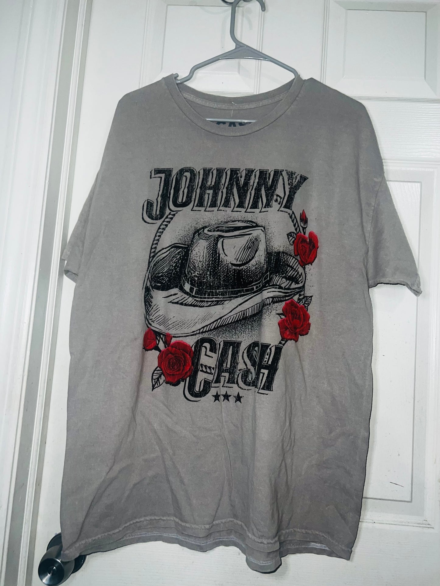 Johnny Cash Oversized Distressed Tee