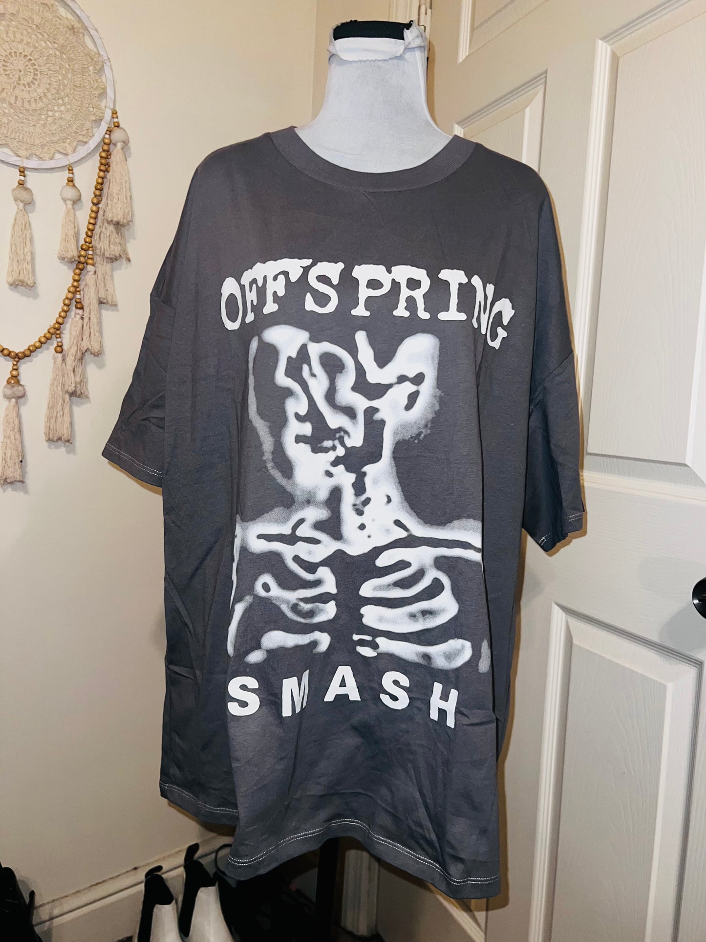 The Offspring “Smash” Oversized Distressed Tee