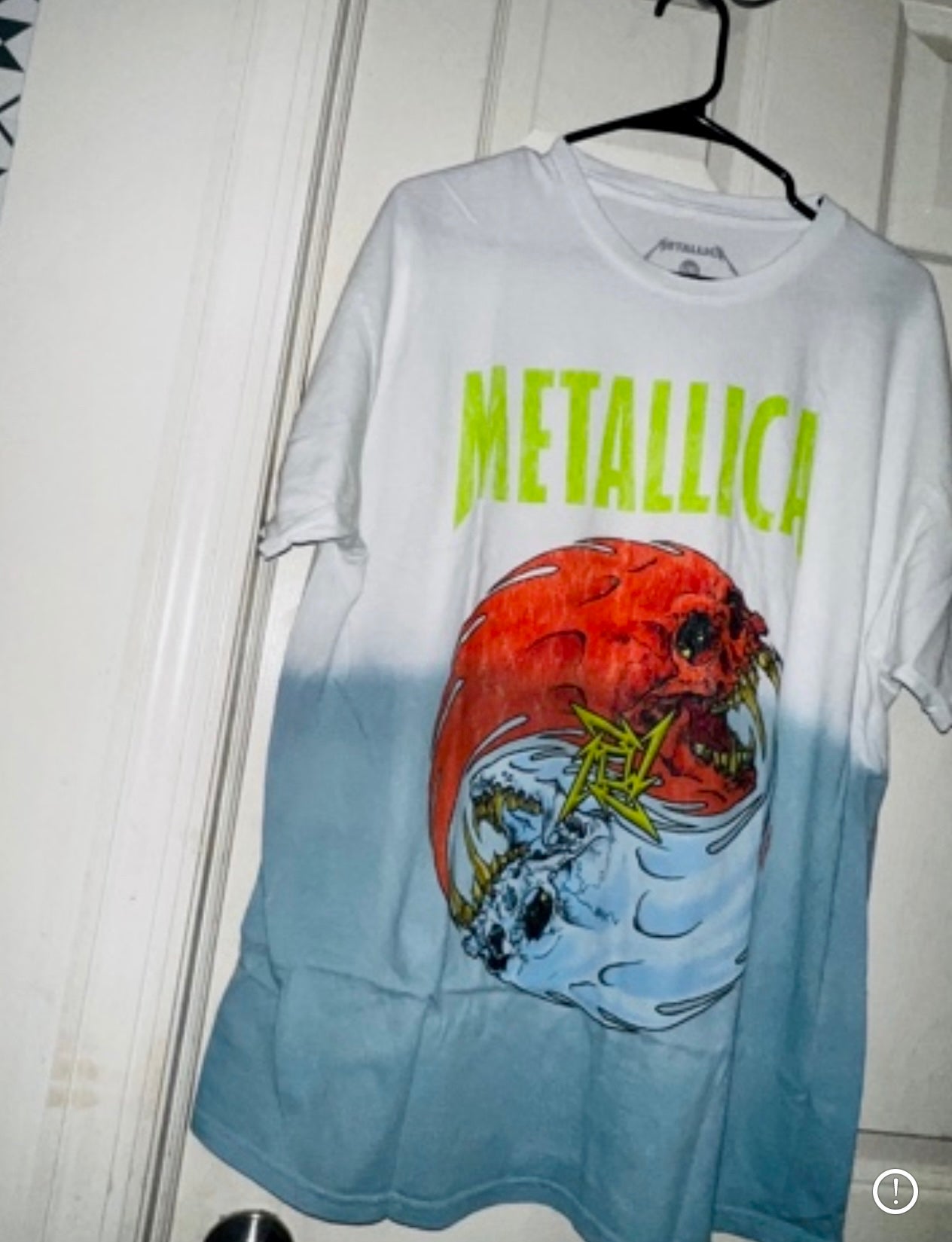 Metallica Tie Die Oversized Distressed Tee