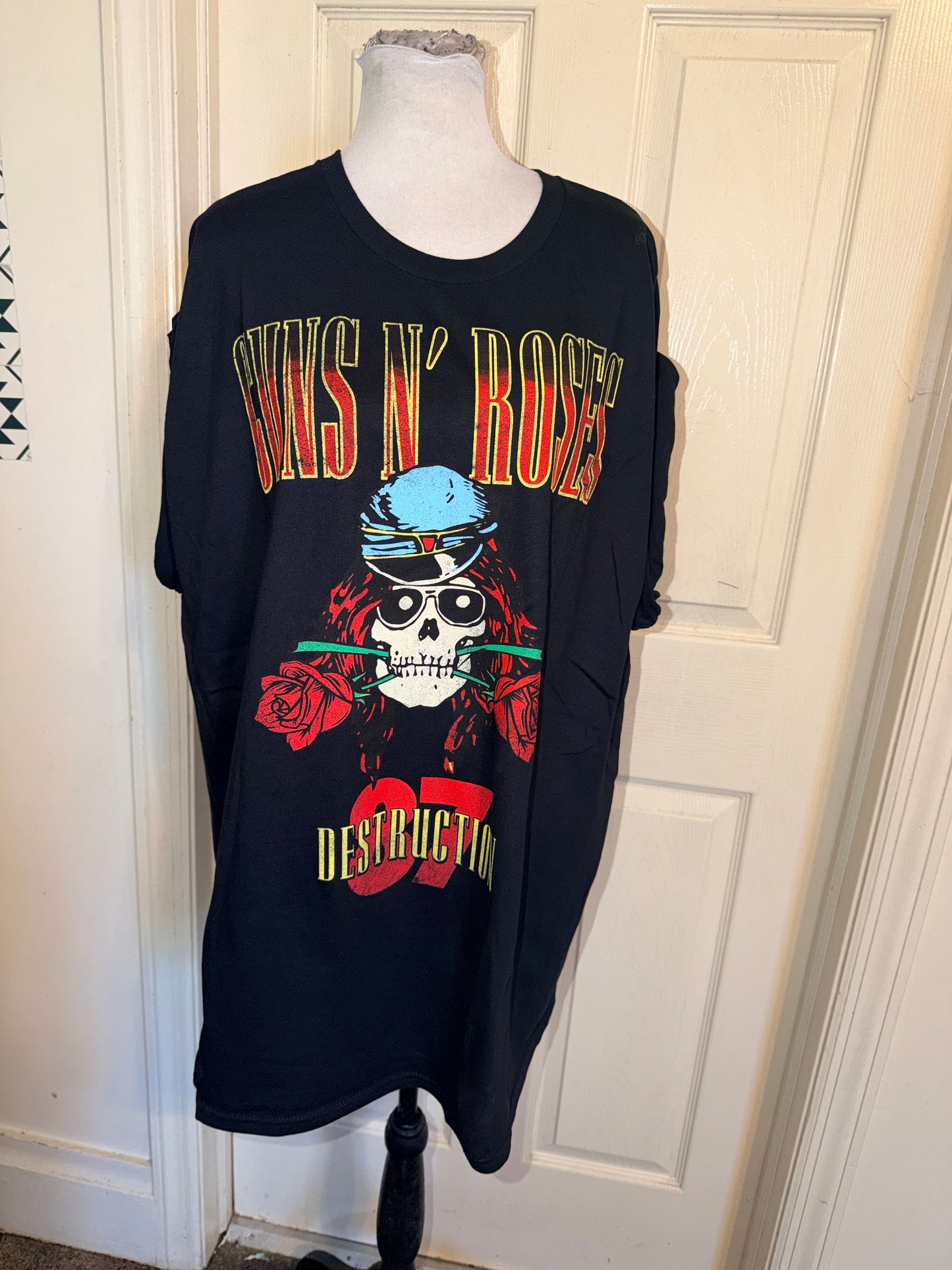 Guns N’ Roses Double Sided Oversized Distressed Tee