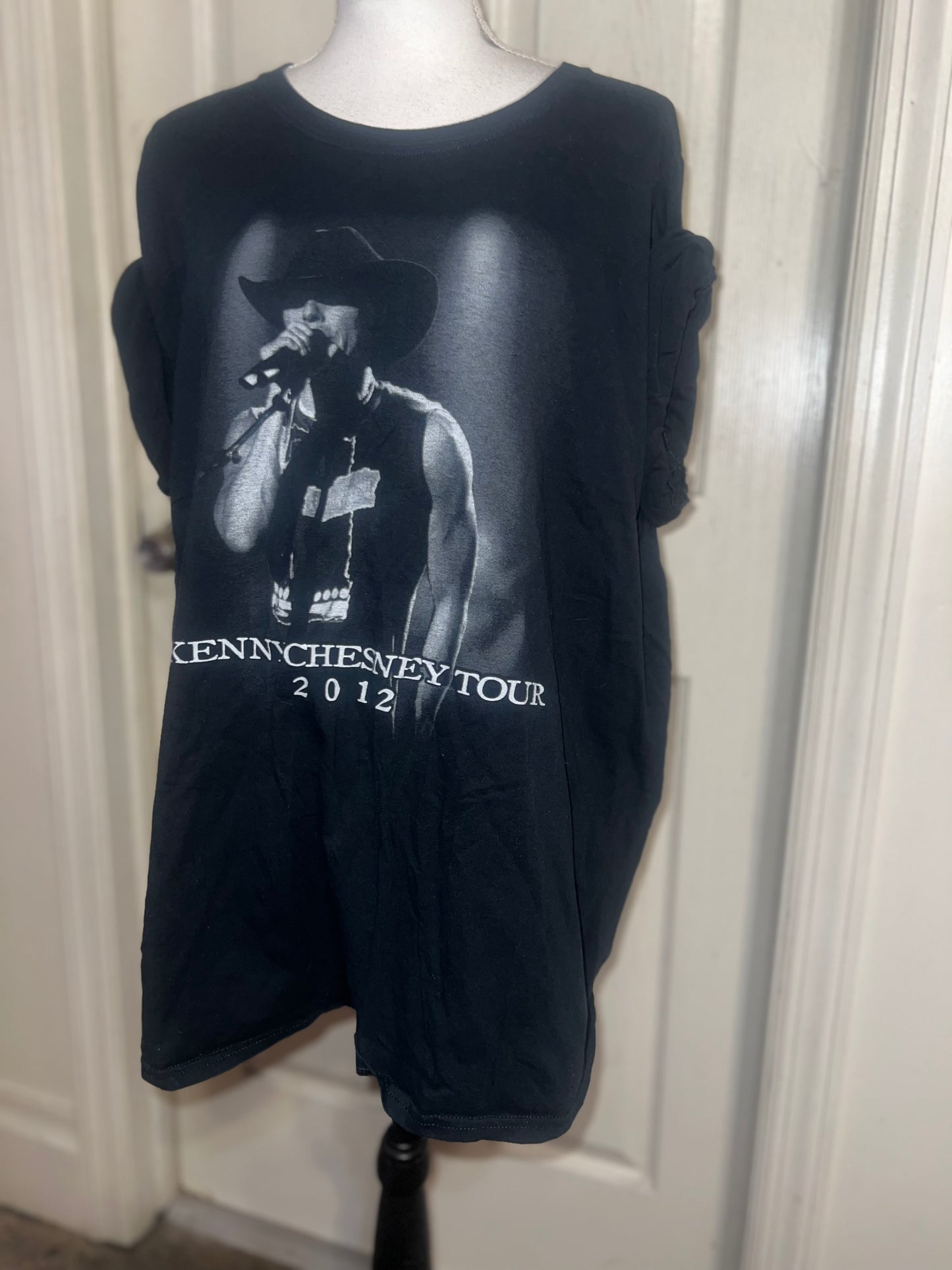 Kenny Chesney Double Sided Oversized Distressed Tee