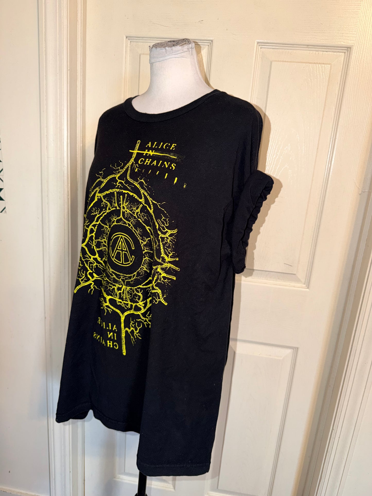 Alice In Chains Double Sided Oversized Distressed Tee