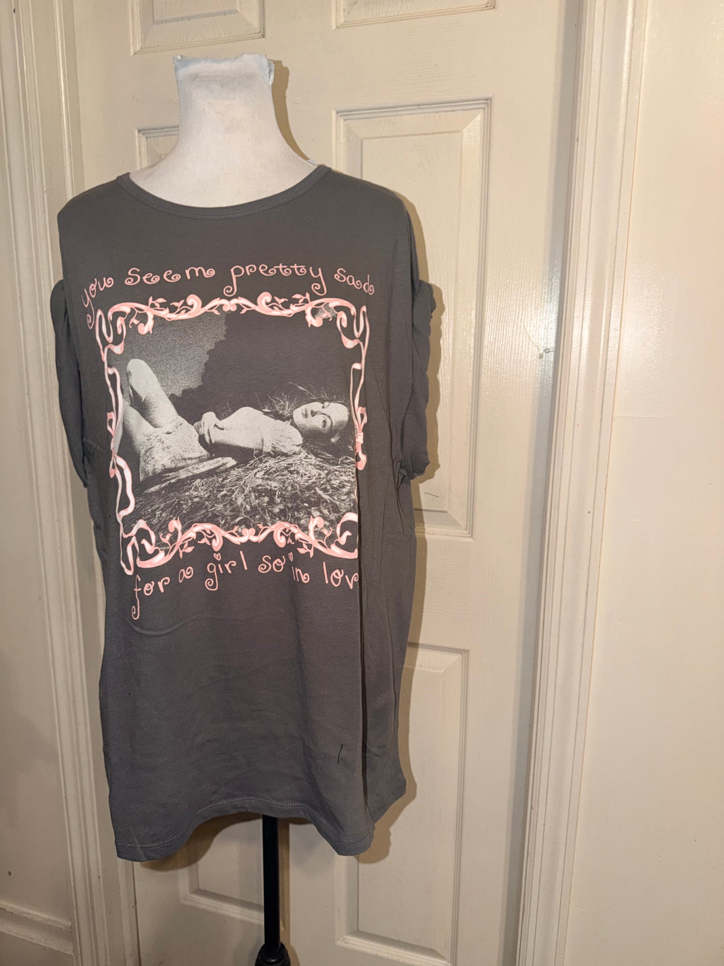 Olivia Rodrigo Oversized Distressed Tee