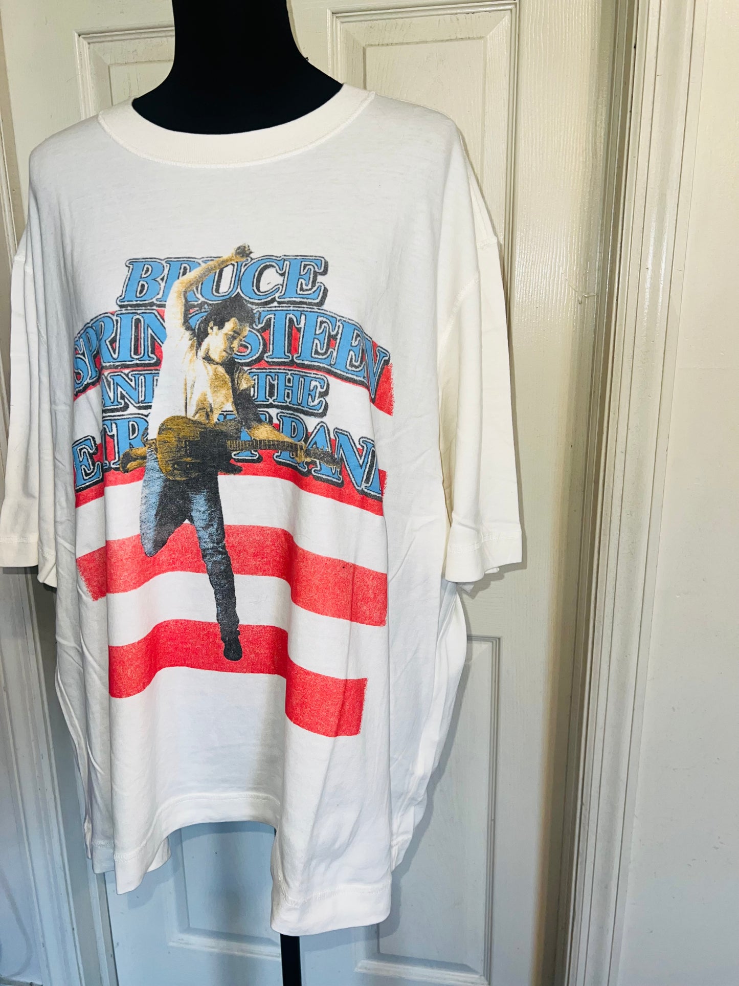 Bruce Springsteen and the Street Band Double Sided Oversized Distressed Tee