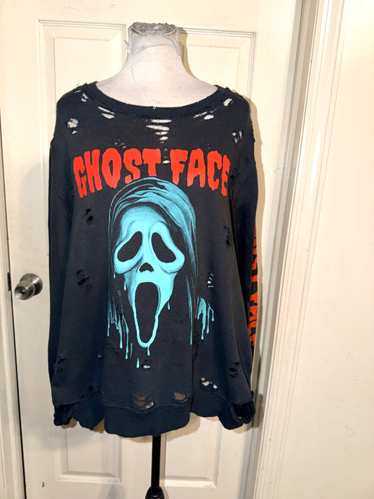 Ghostface Halloween Oversized Sweatshirt
