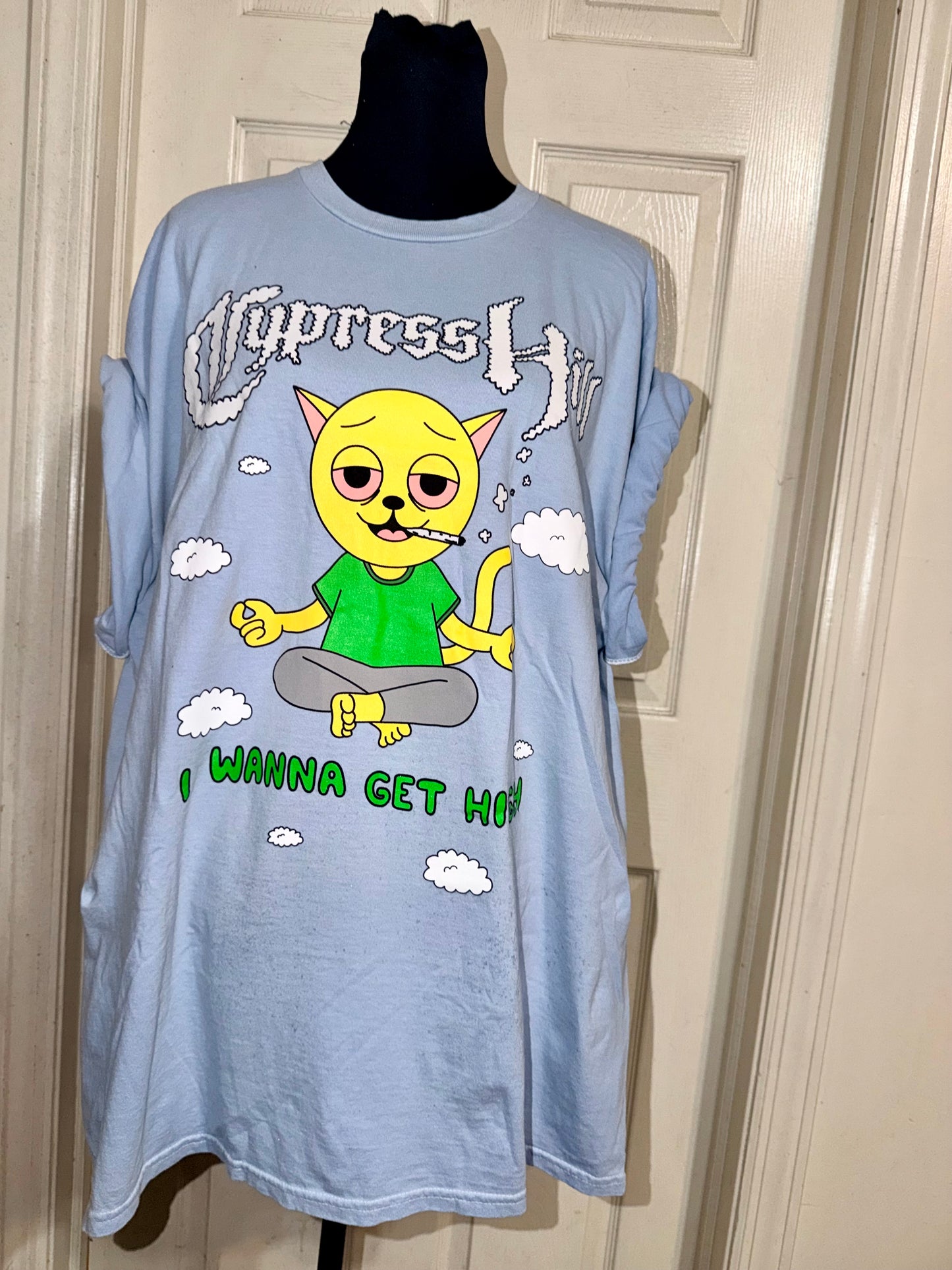 Cypress Hill Double Sided Oversized Distressed Tee