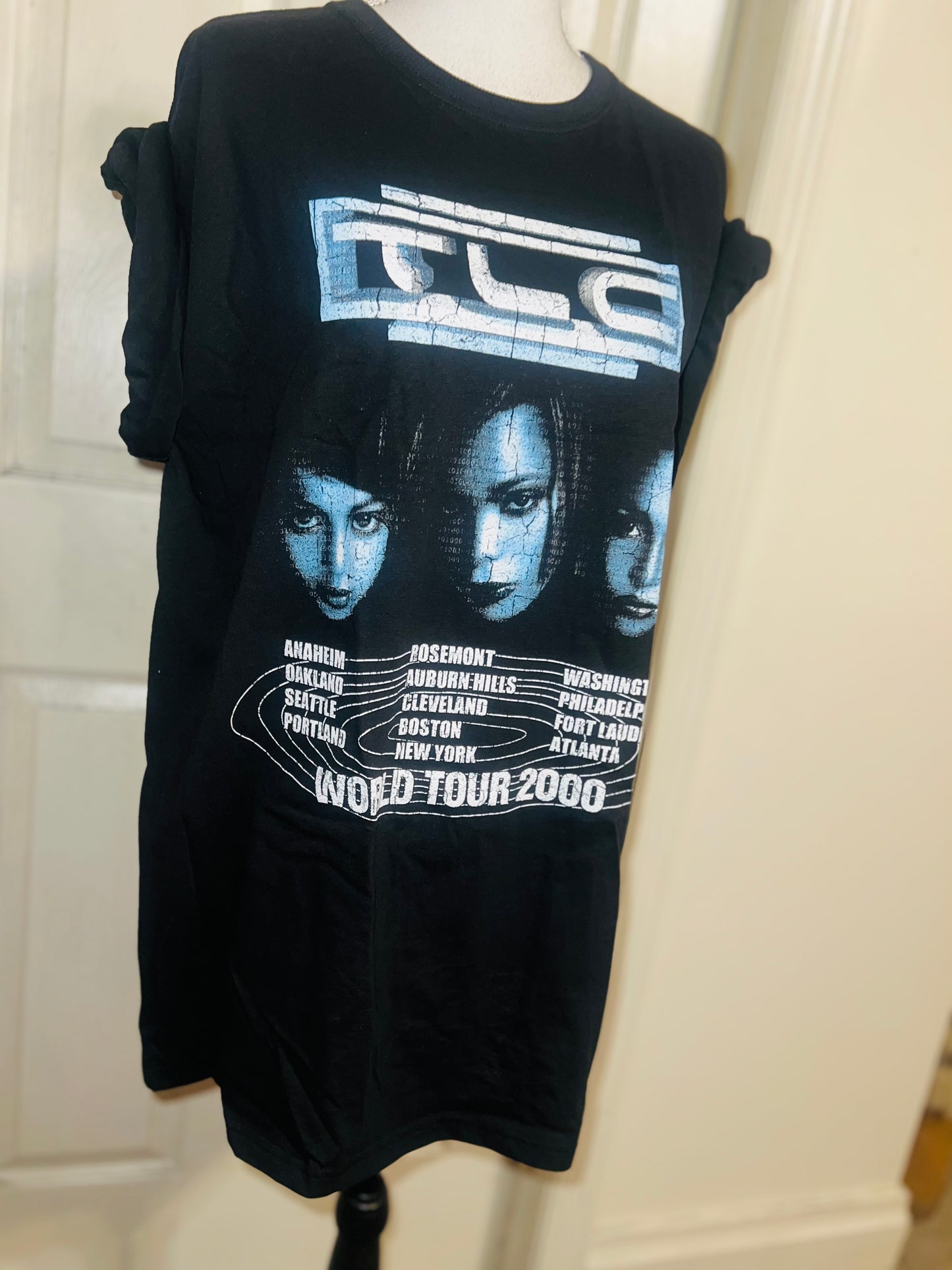 TLC Oversized Distressed Tee