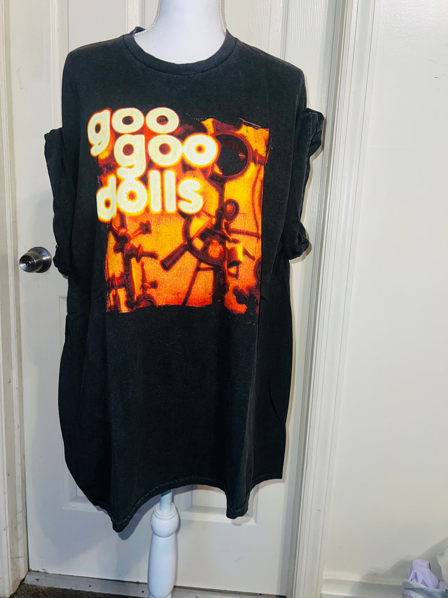 Goo Goo Dolls Oversized Distressed Tee