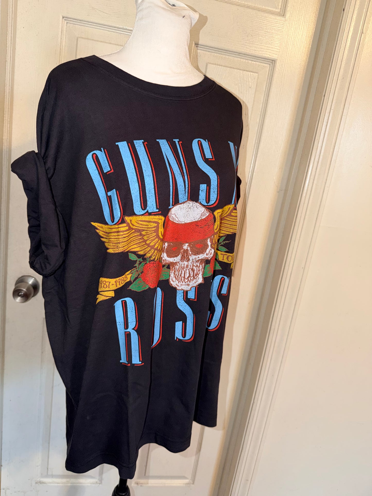 Guns N’ Roses Double Sided Oversized Distressed Tee