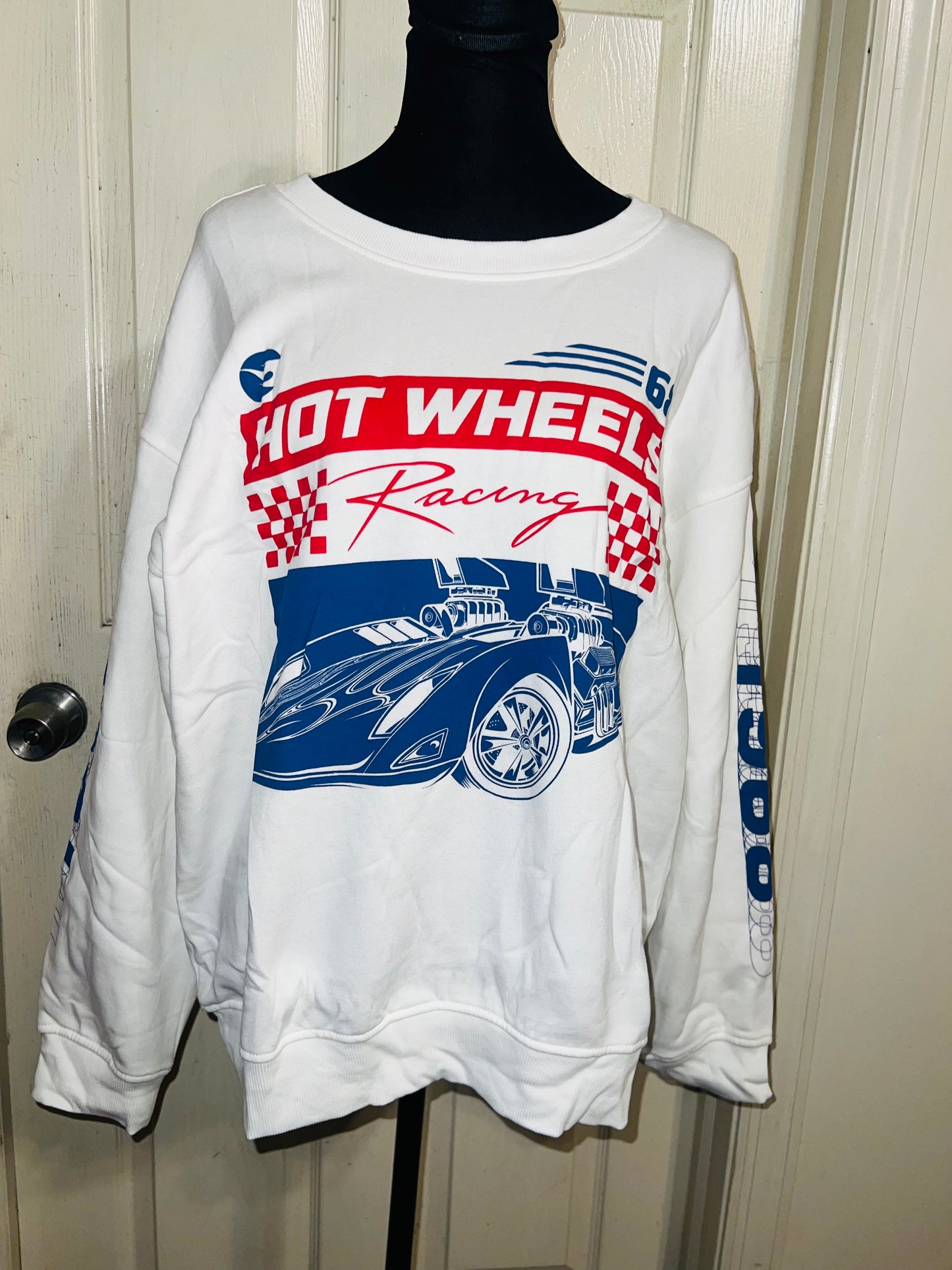 Hot Wheels Oversized Distressed Sweatshirt