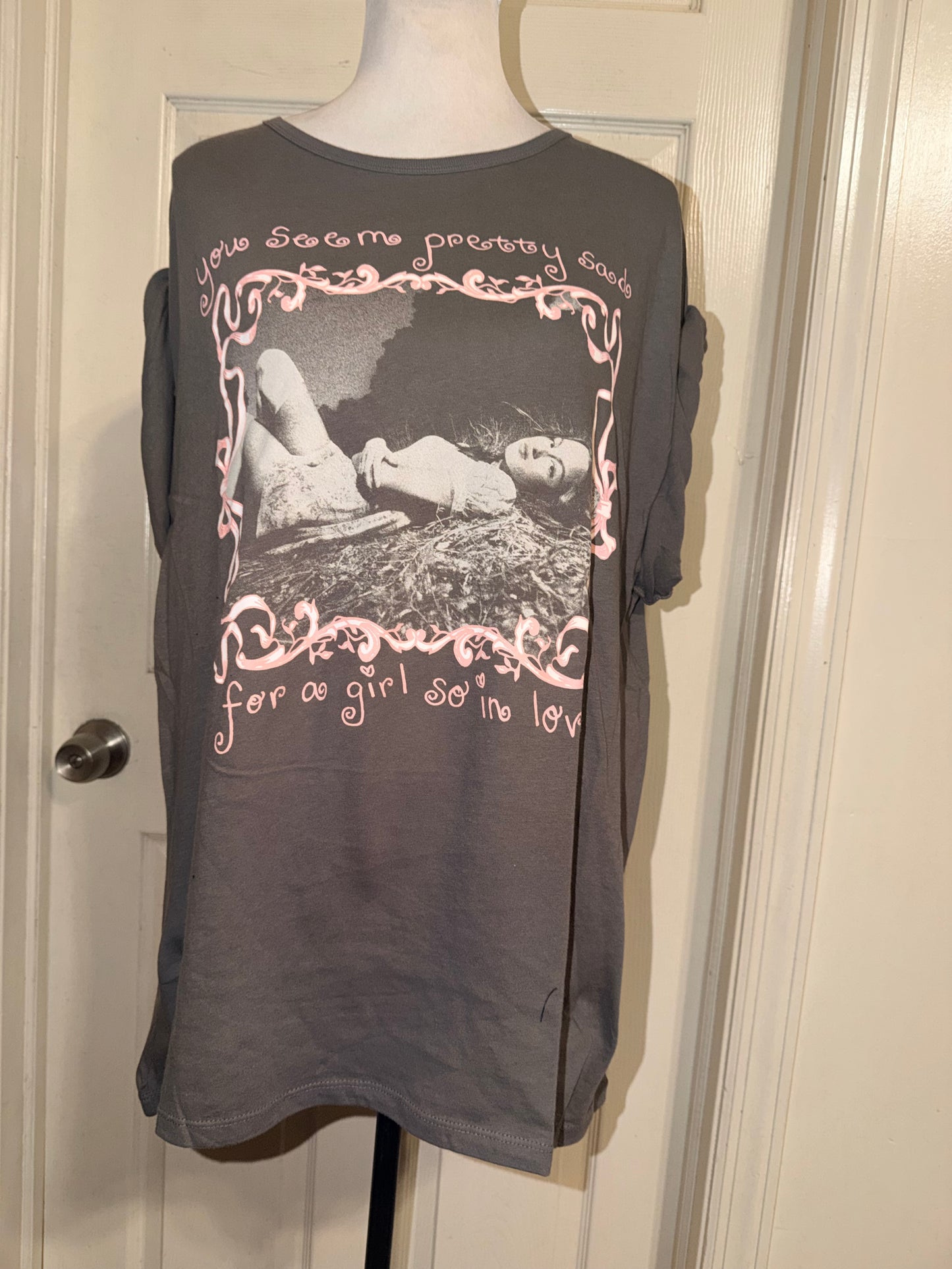 Olivia Rodrigo Oversized Distressed Tee