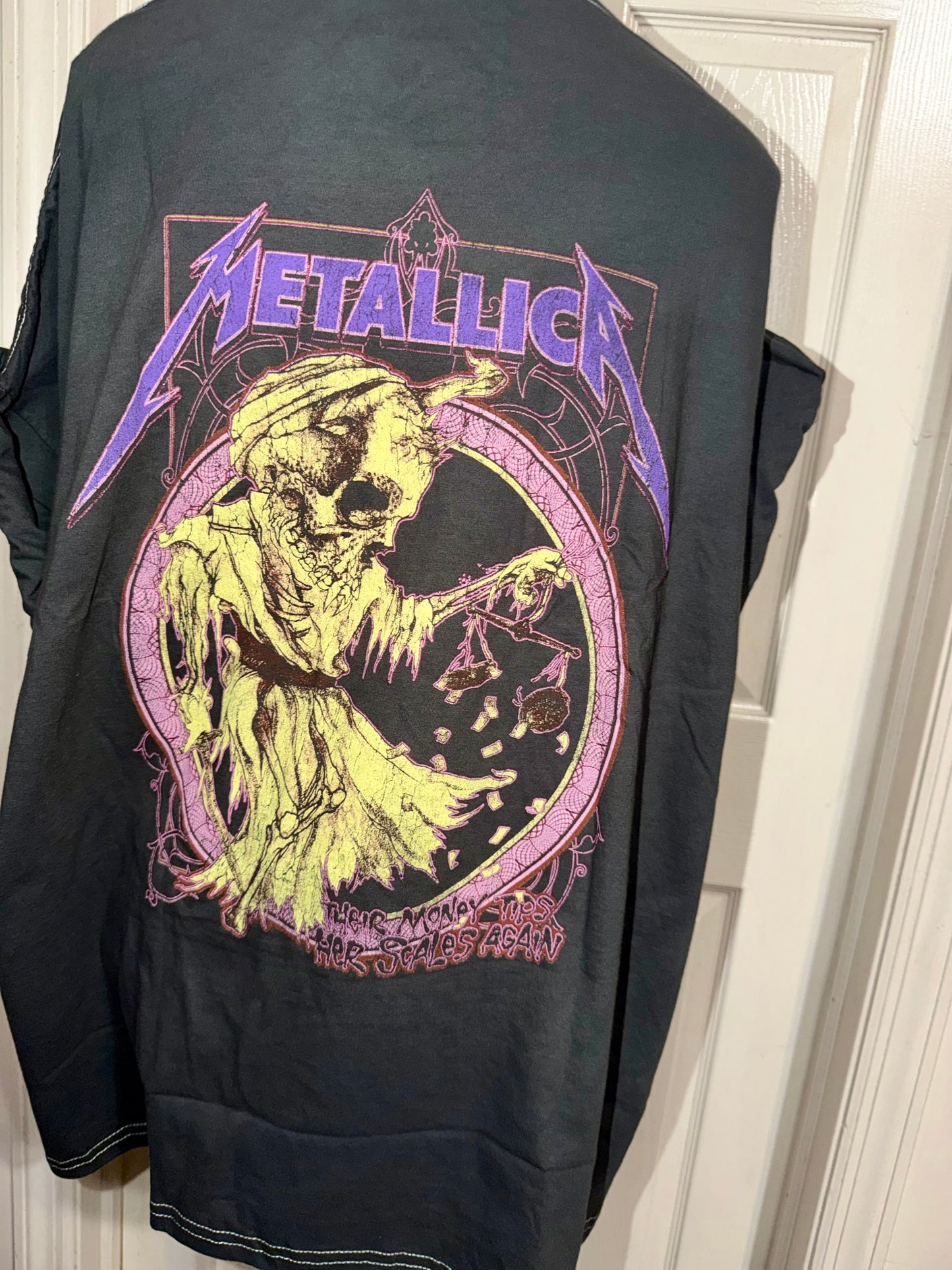 Metallica Double Sided Oversized Distressed Tee