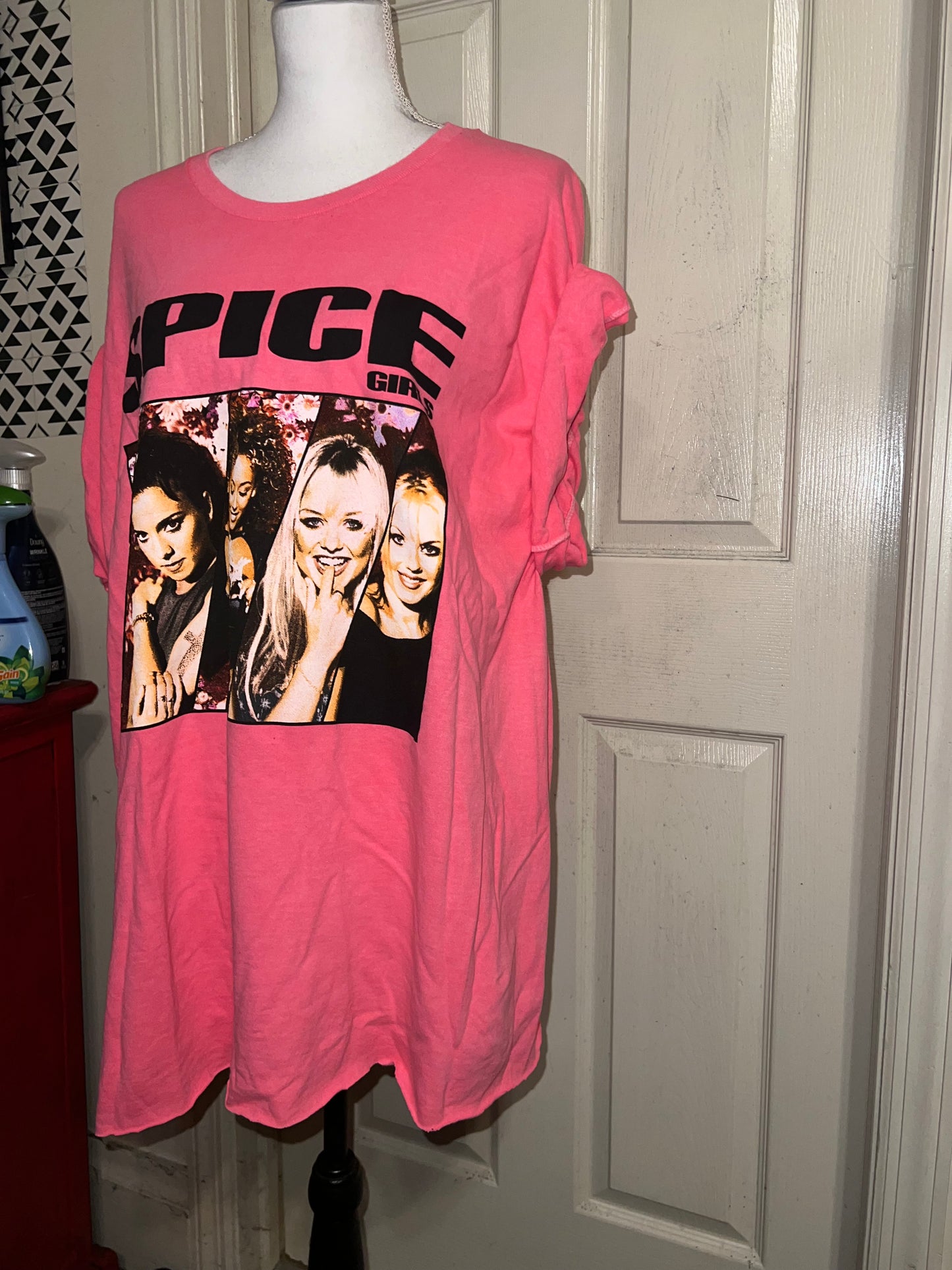 Spice Girls Oversized Distressed Tee