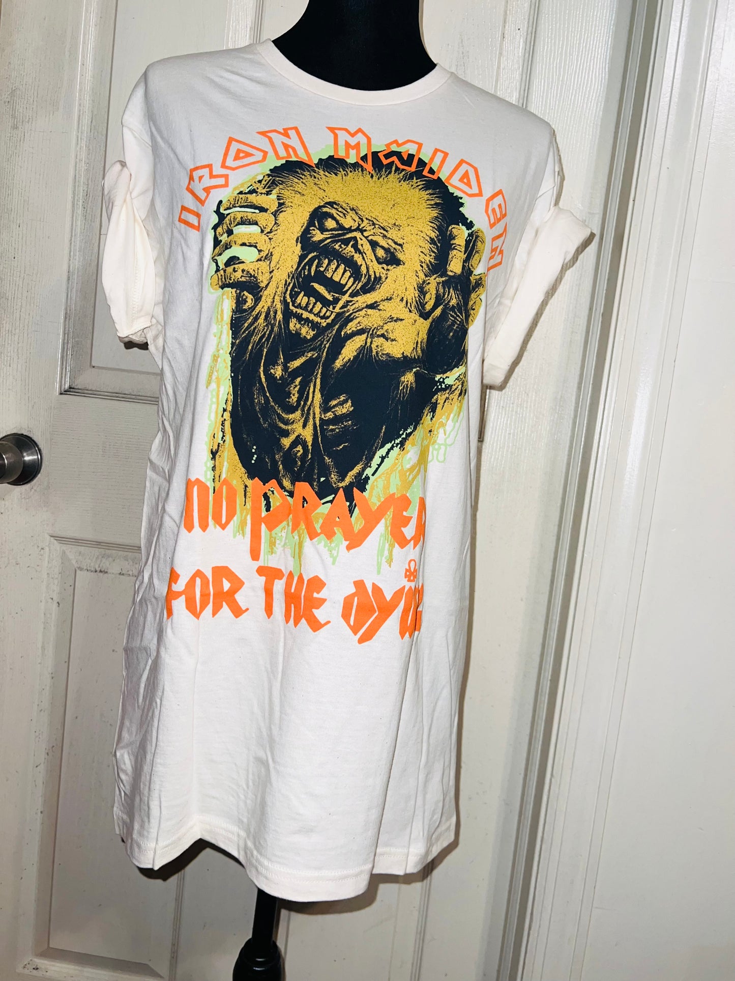 Iron Maiden Oversized Distressed T-Shirt