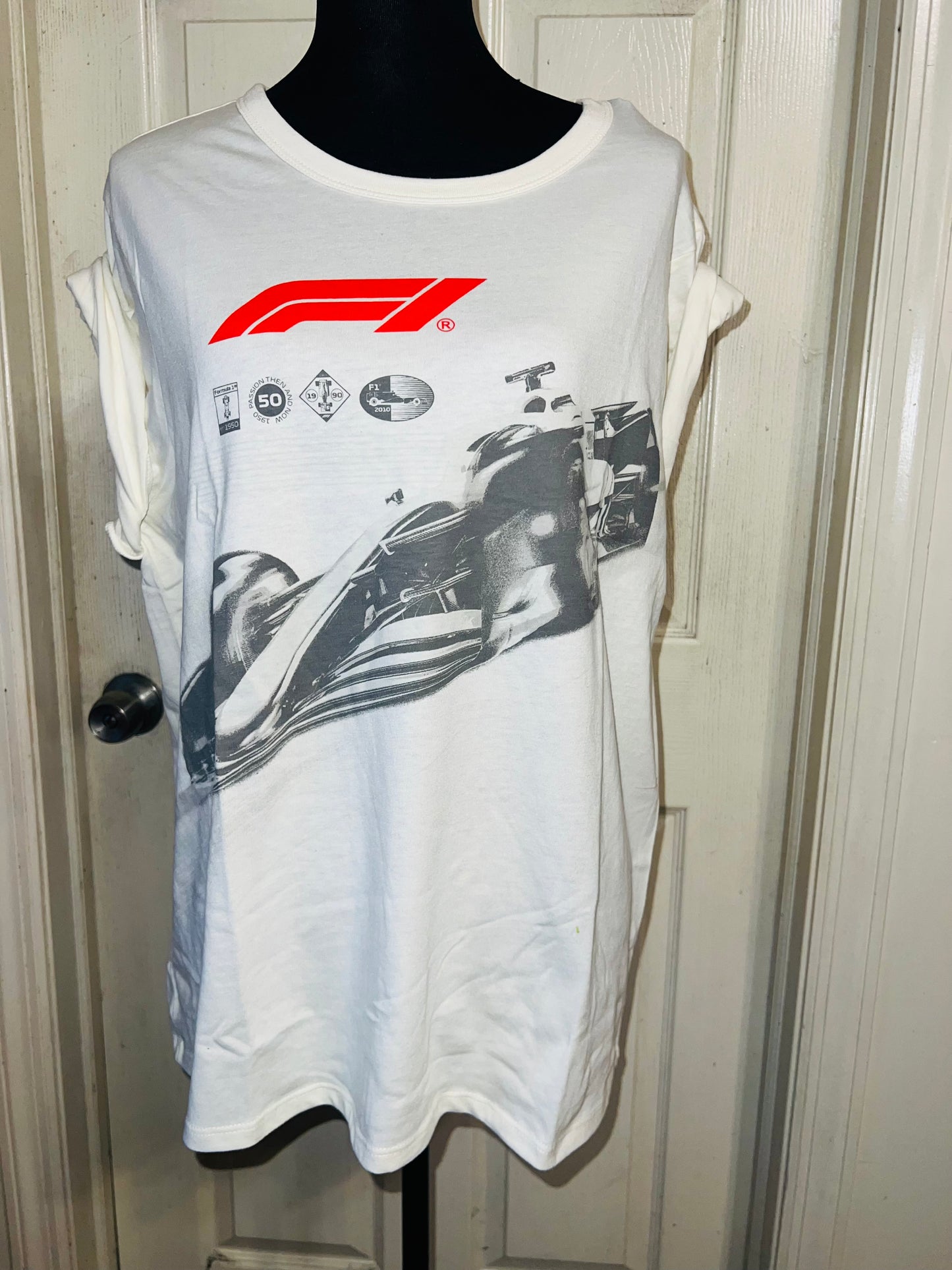 Formula 1 Oversized Distressed Tee