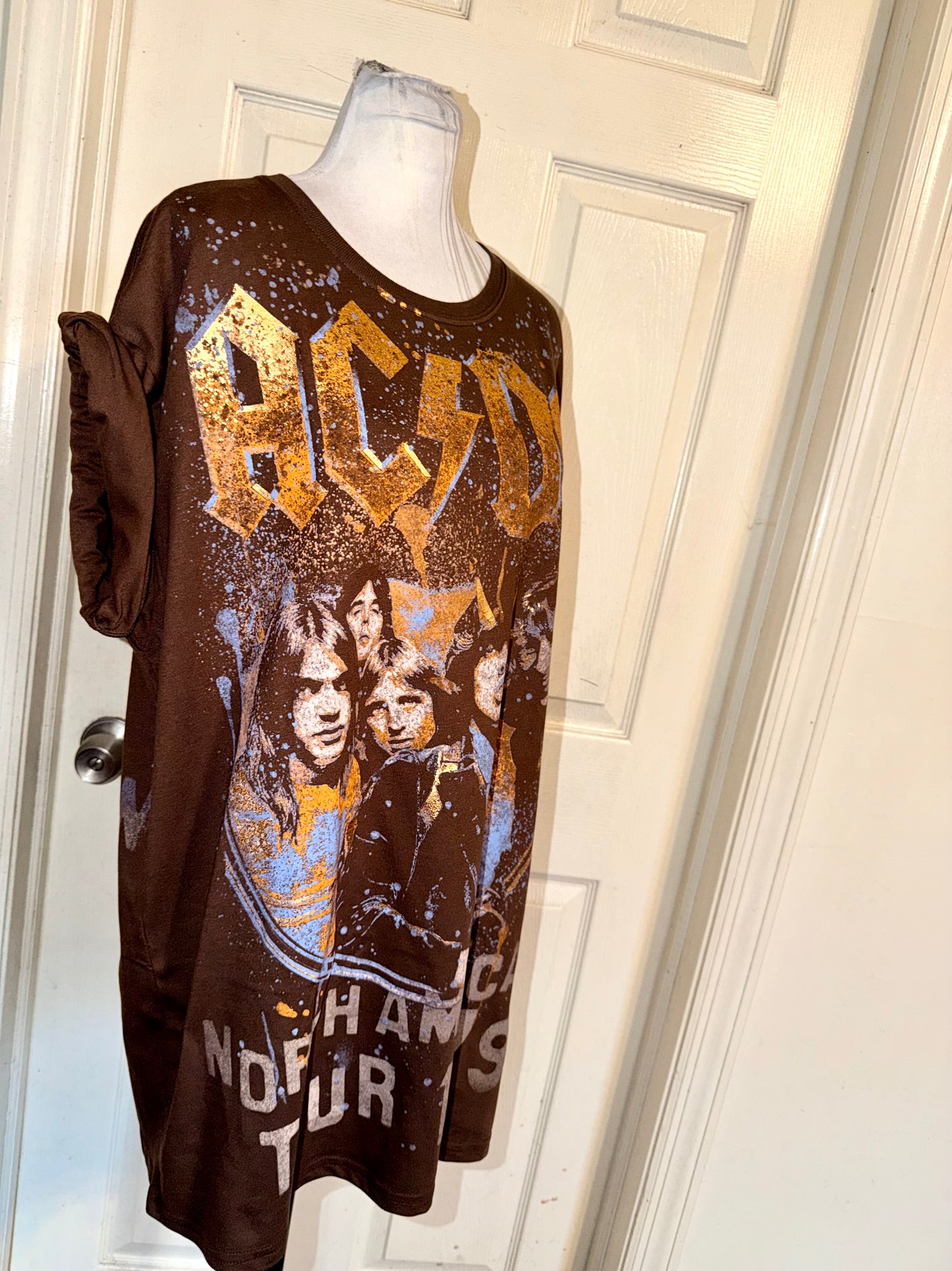 AC/DC Double Sides Oversized Tee